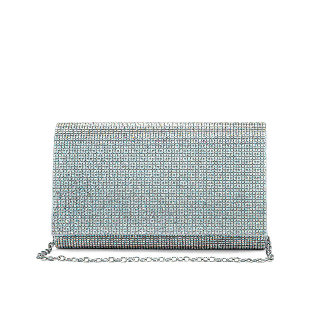 AB Silver Fancy Clutch P24327 - Image 2