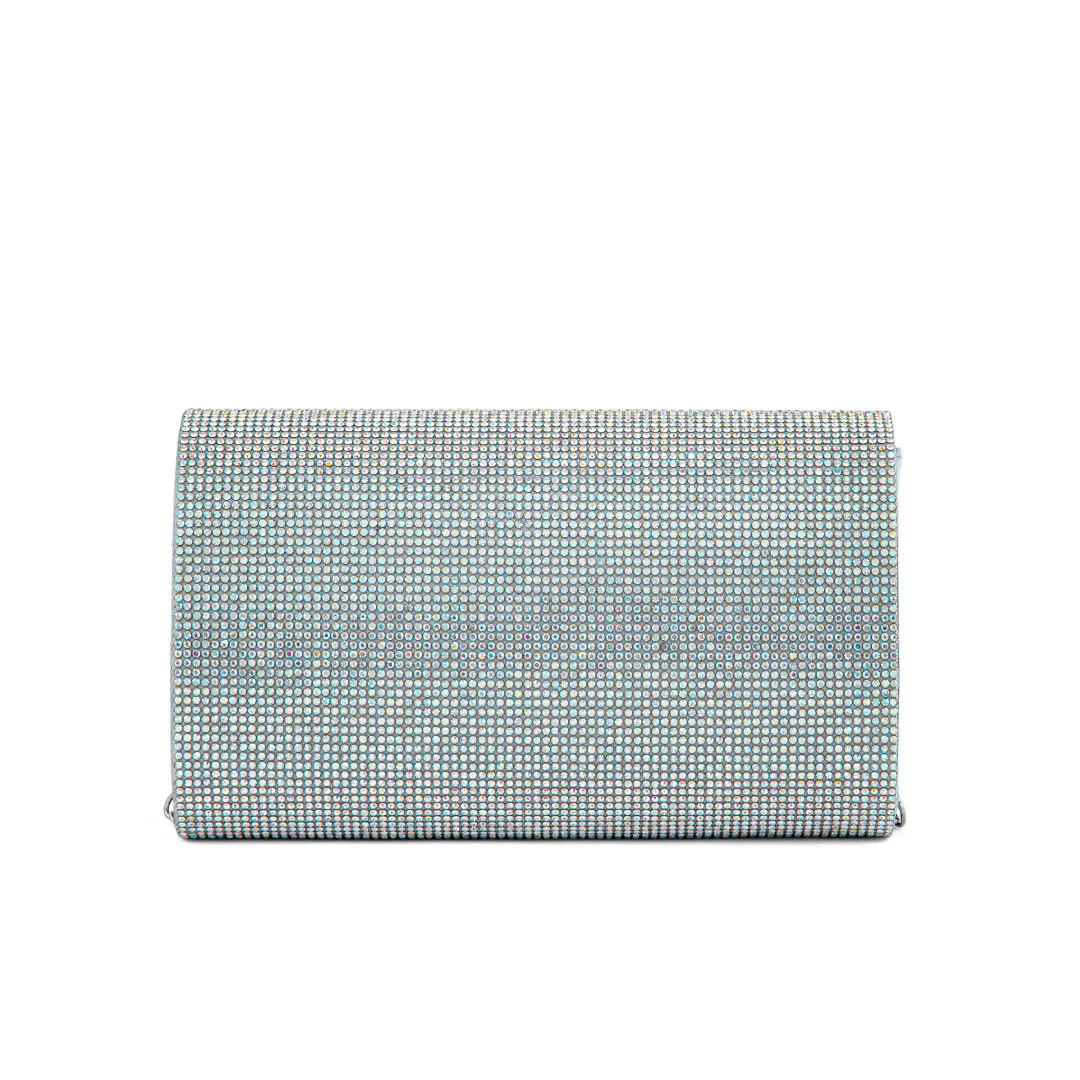 AB Silver Fancy Clutch P24327 - Image 4