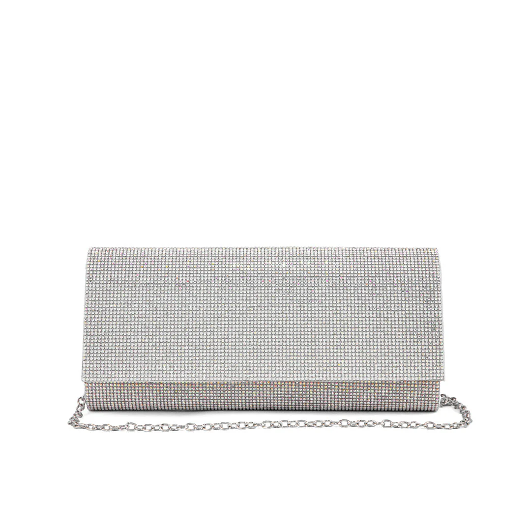 AB Silver Fancy Clutch P24328 - Image 2
