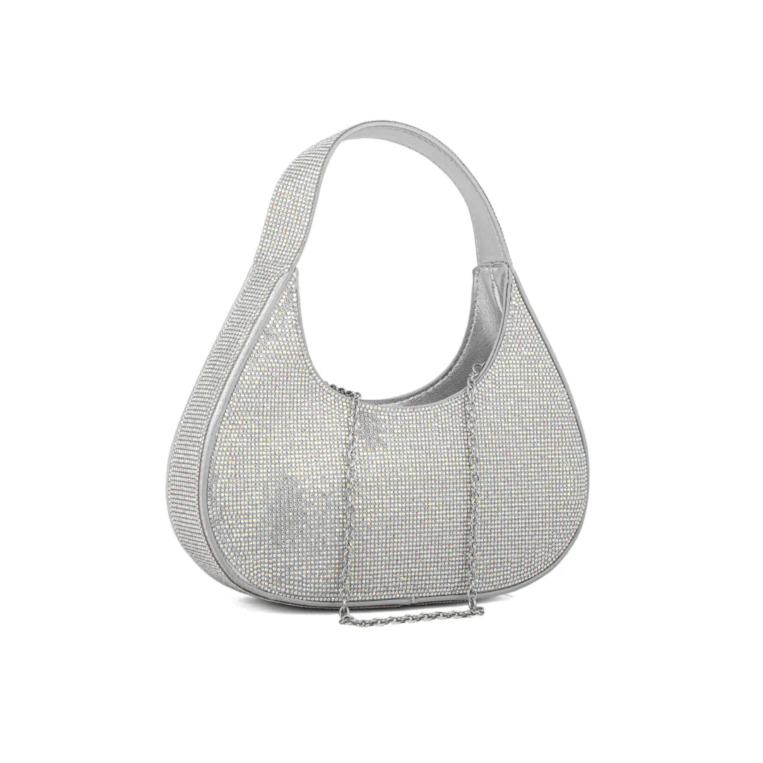 AB Silver Fancy Hand Bag P24325 - Image 2