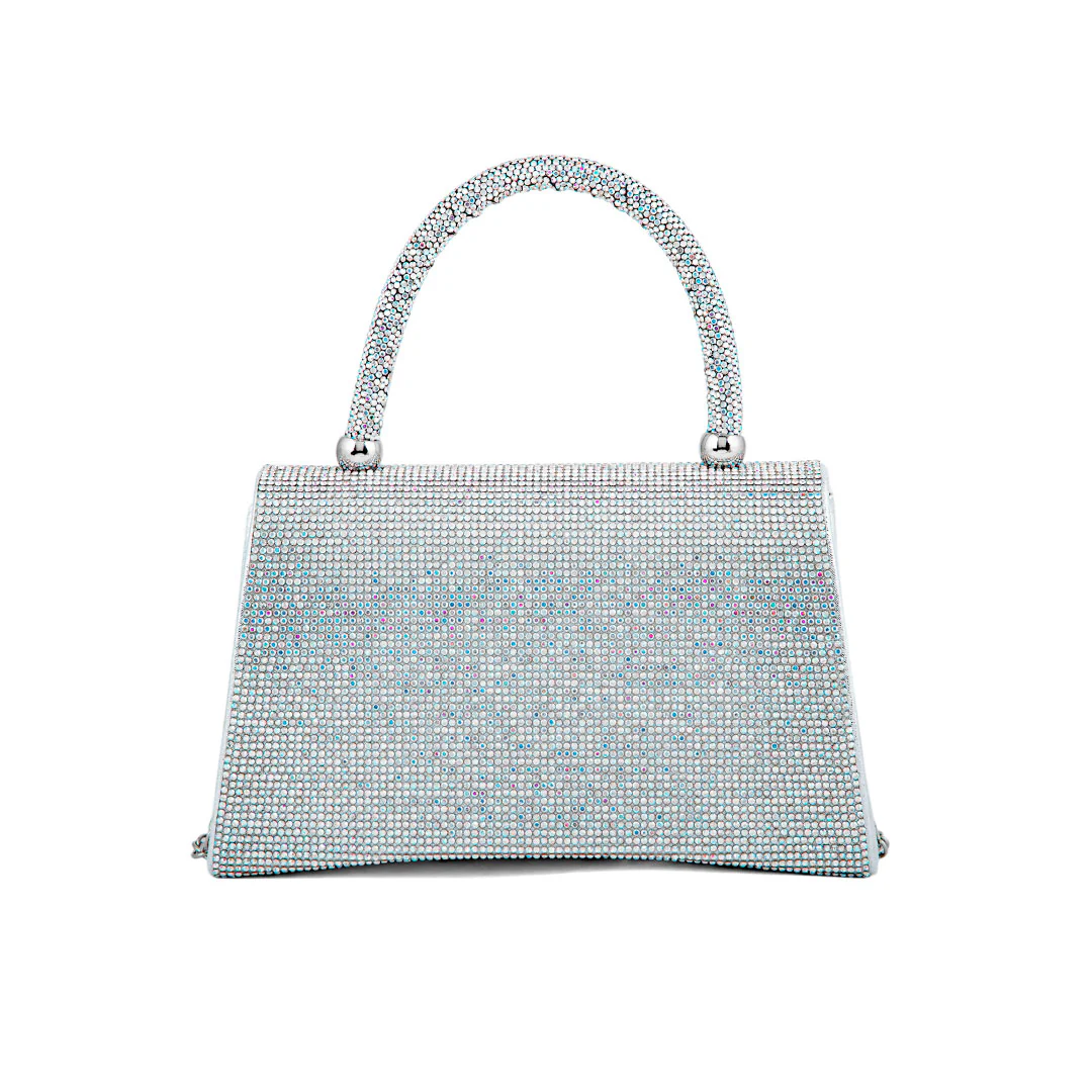AB Silver Fancy Shoulder Bag P24326 - Image 4