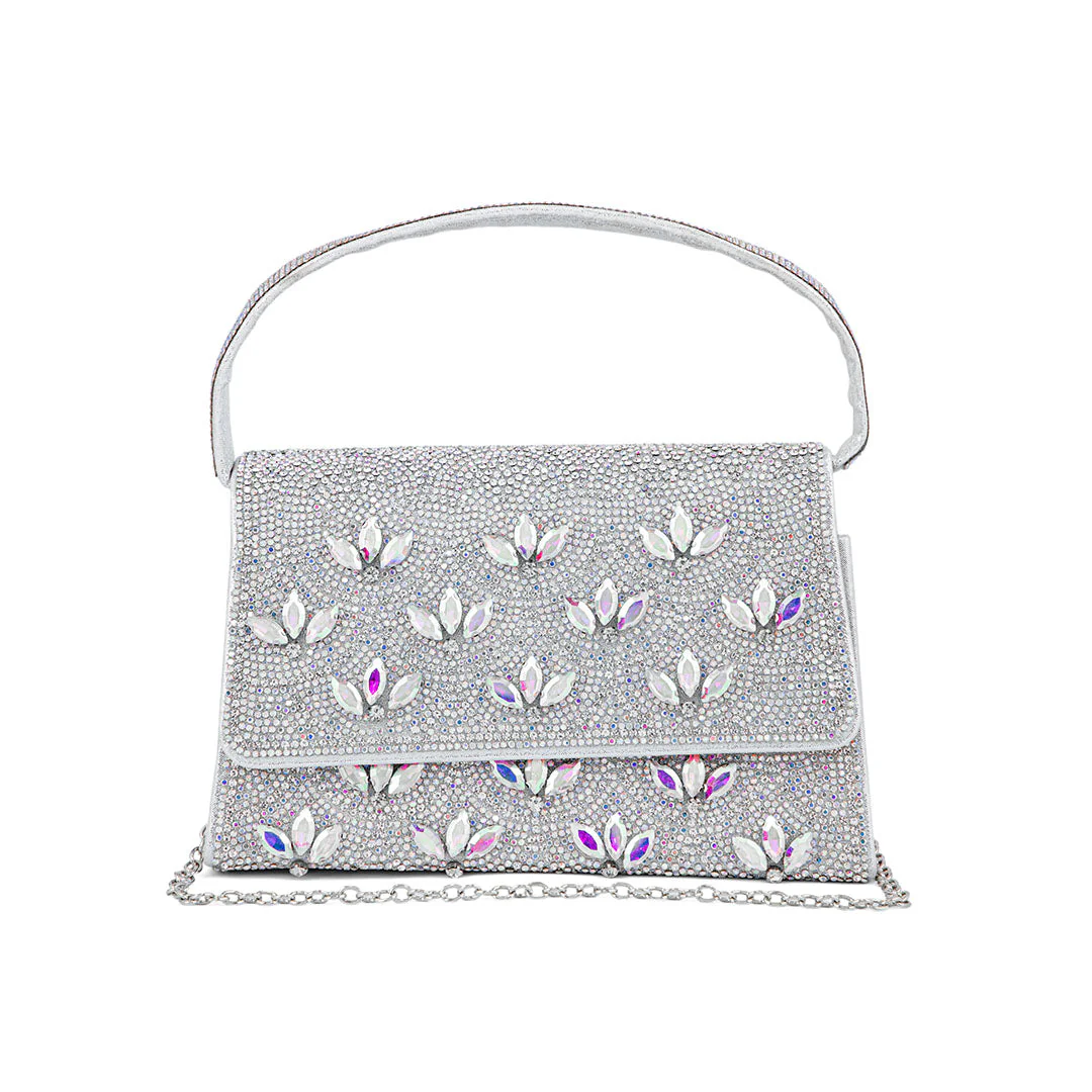 AB Silver Fancy Shoulder Bag P24332 - Image 2