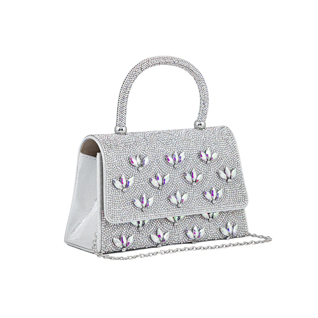AB Silver Fancy Shoulder Bag P24334 - Image 3
