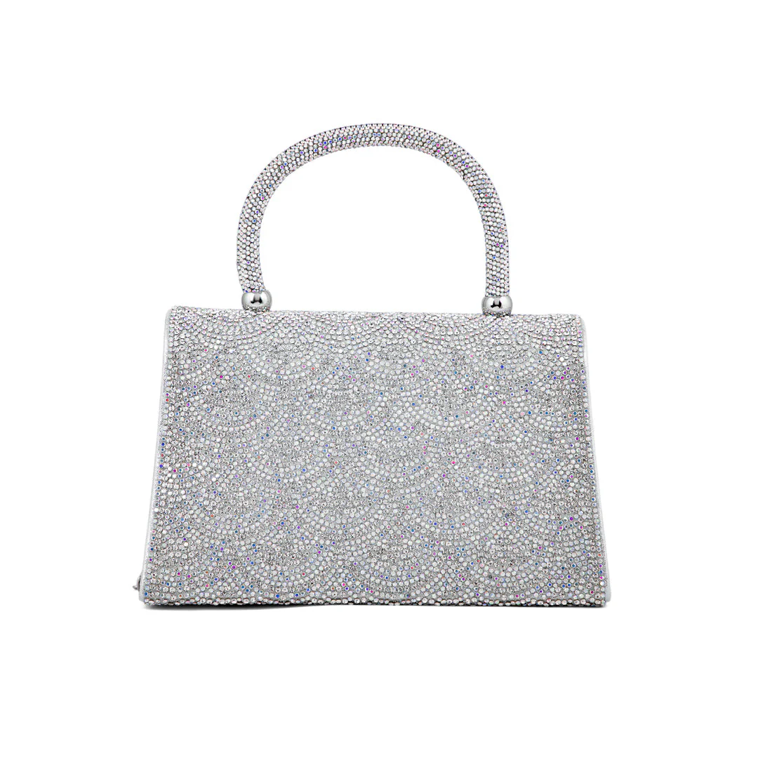 AB Silver Fancy Shoulder Bag P24334 - Image 4