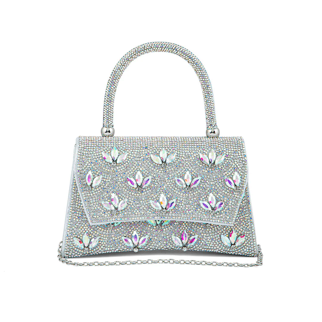 AB Silver Fancy Shoulder Bag P24335 - Image 2