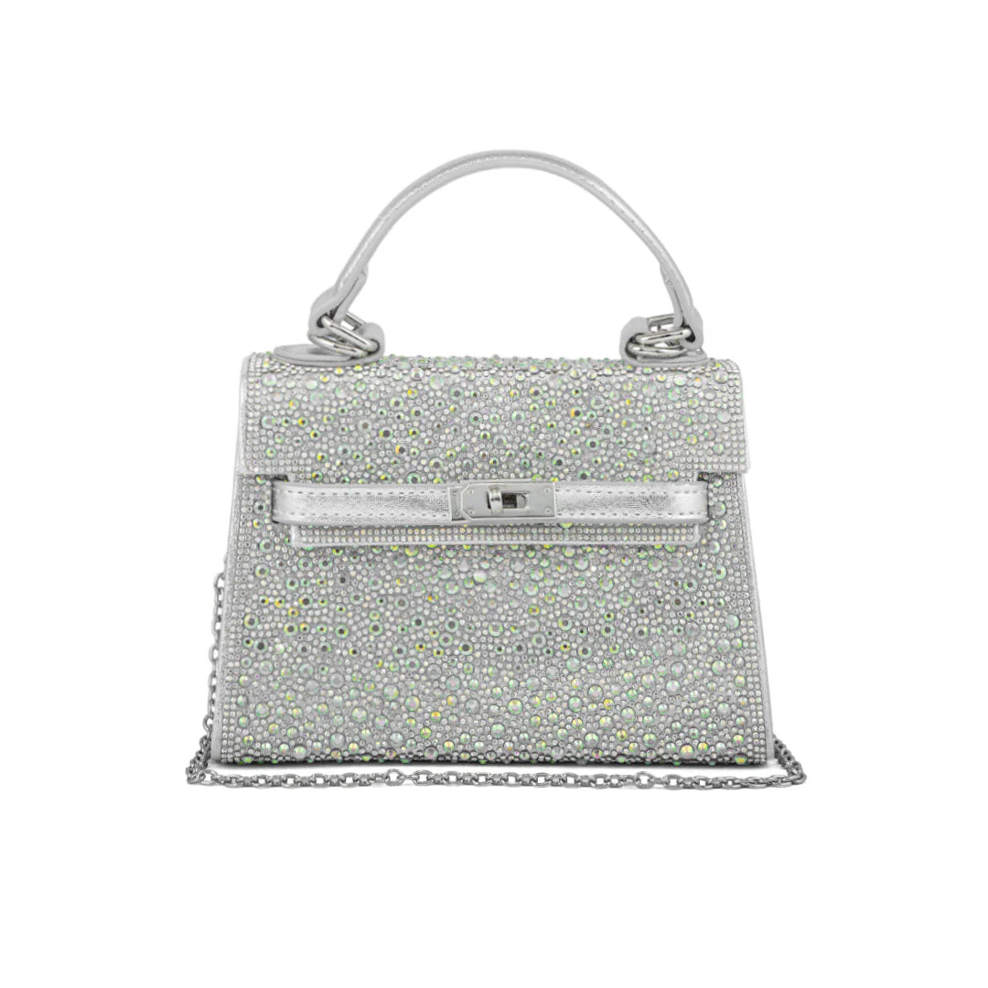 AB Silver Fancy Shoulder Bag P24336 - Image 2