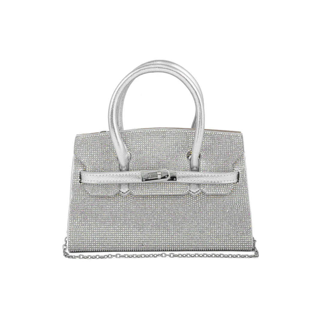 AB Silver Fancy Shoulder Bag P24337 - Image 2
