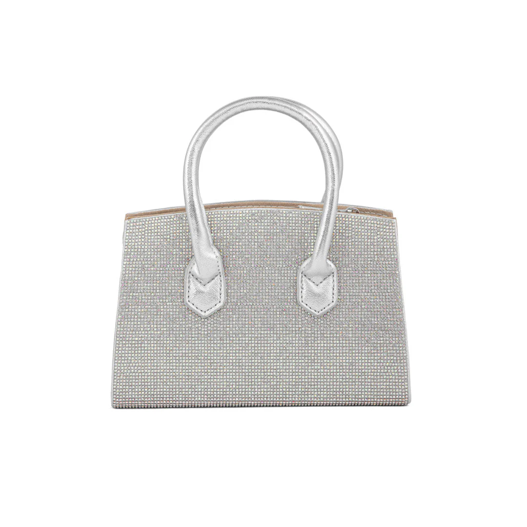 AB Silver Fancy Shoulder Bag P24337 - Image 4