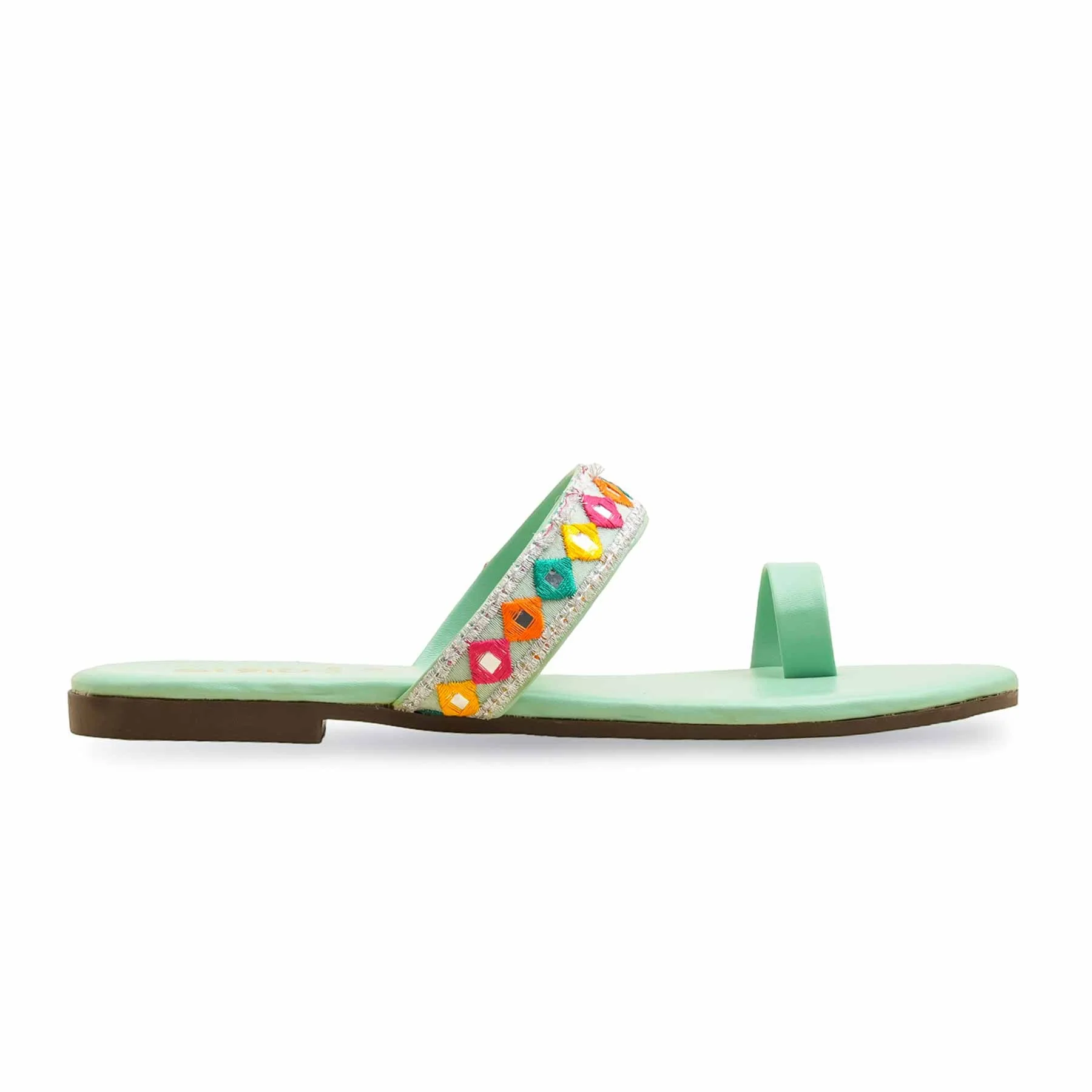 Aqua Green Casual Chappal CL2110 - Image 2