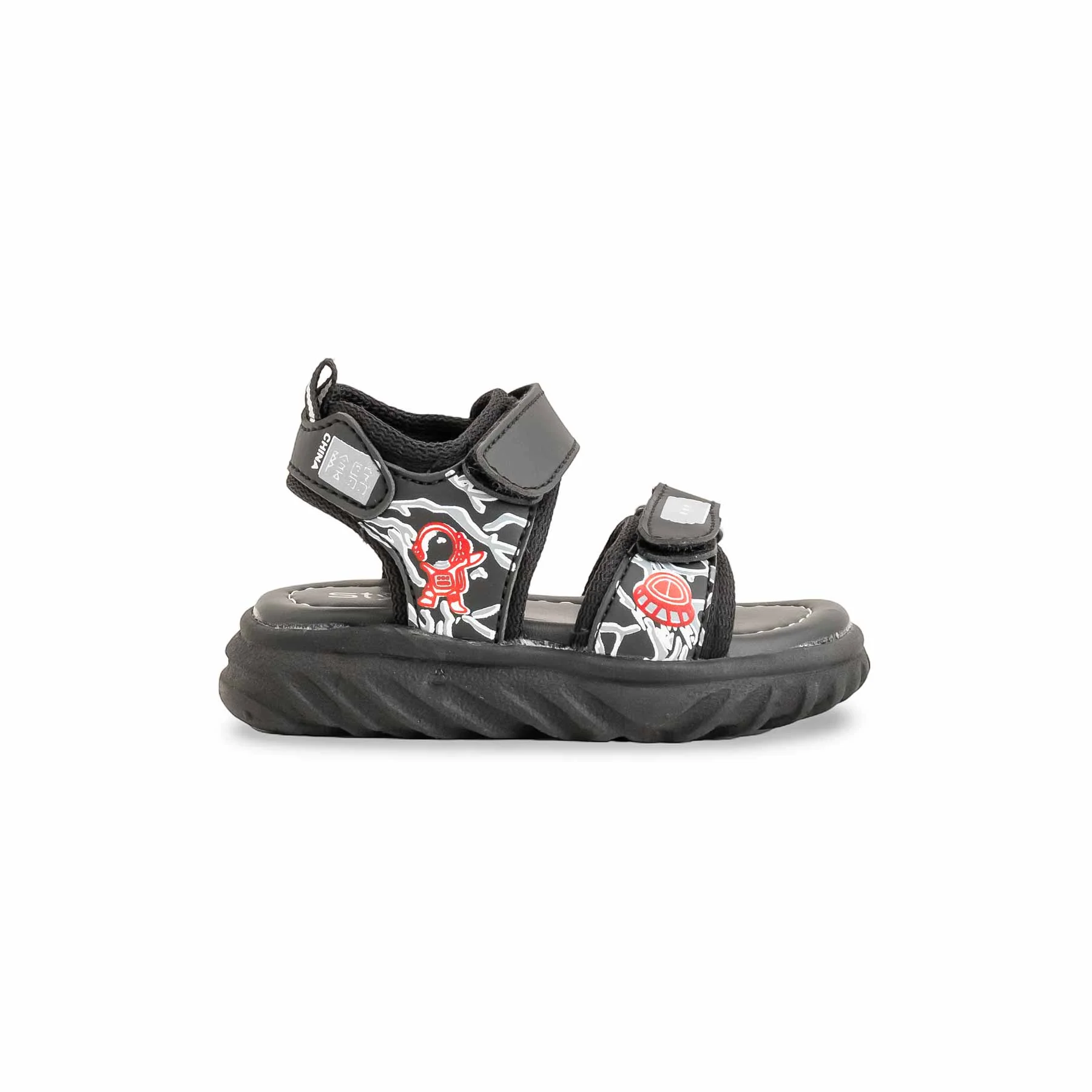Babies Black Casual Sandal KD4793 - Image 2