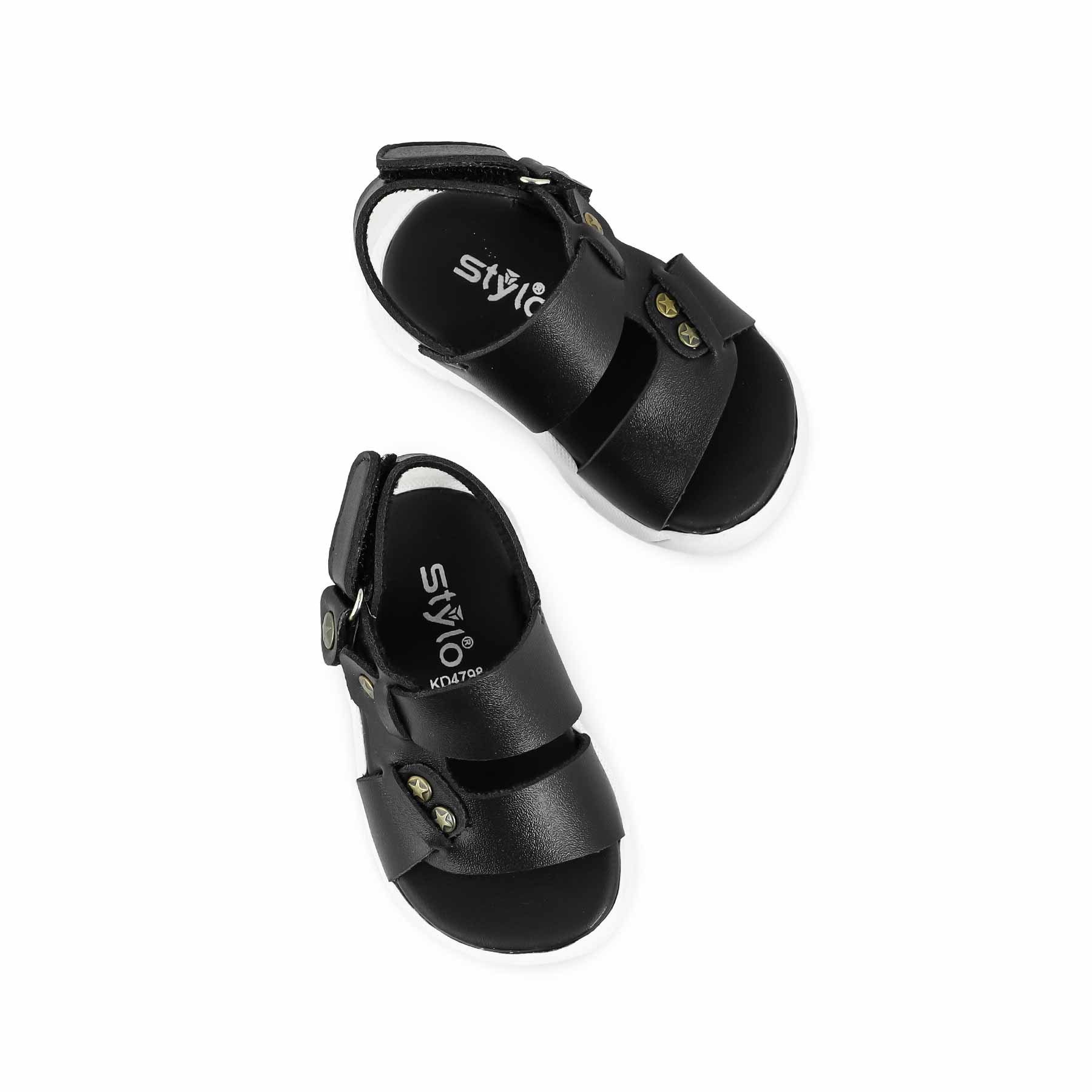 Babies Black Casual Sandal KD4798 - Image 4