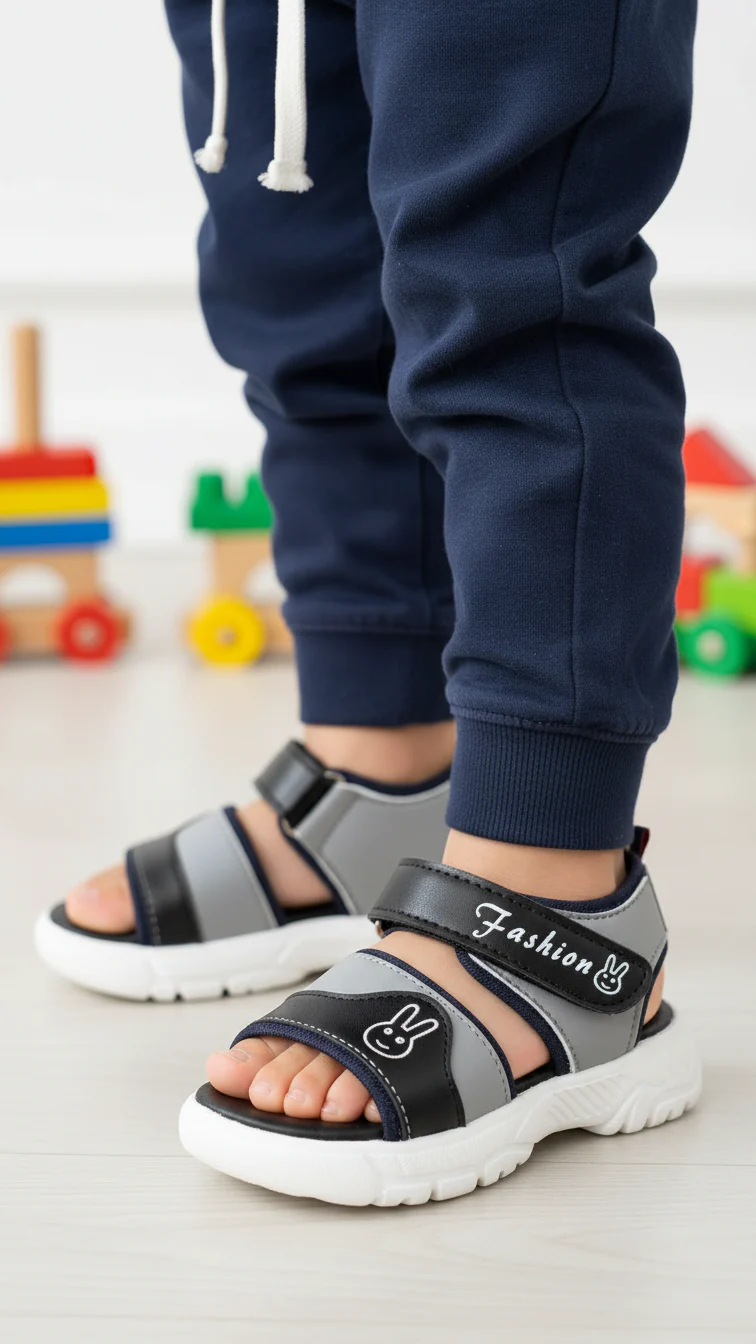 Babies Black Casual Sandal KD4851