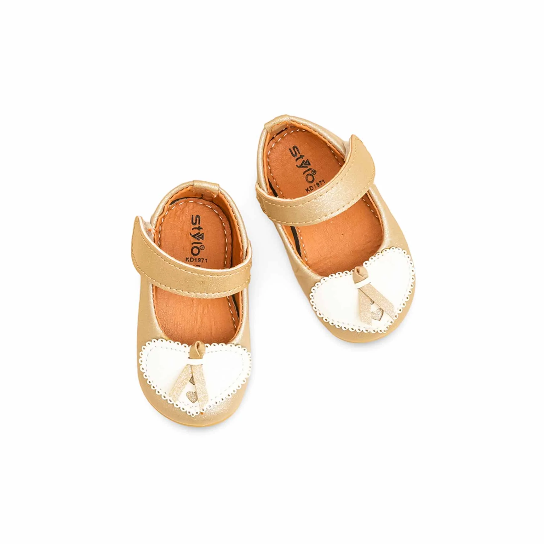 Babies Golden Casual Booties KD1971 - Image 5