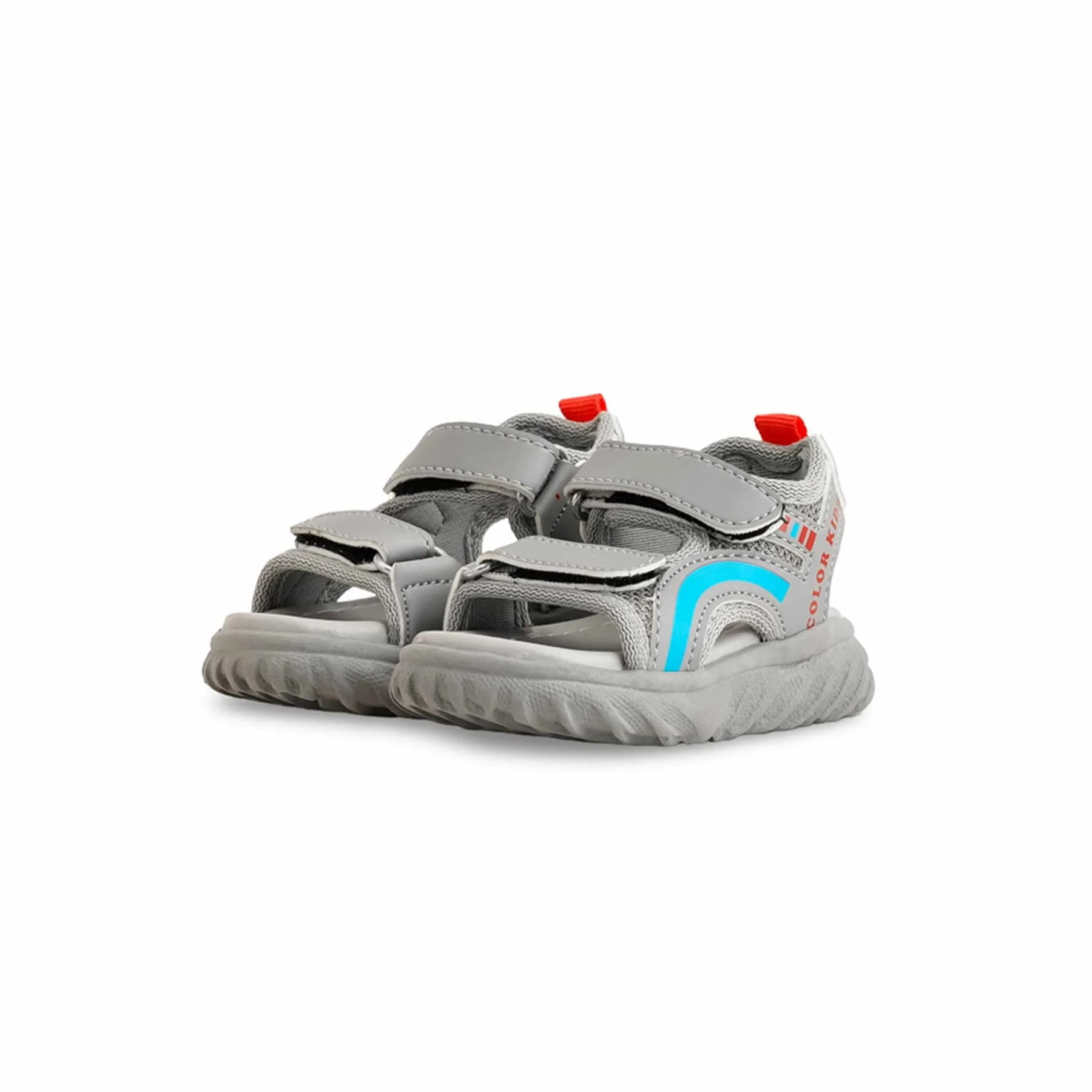 Babies Grey Casual Sandal KD4794 - Image 3