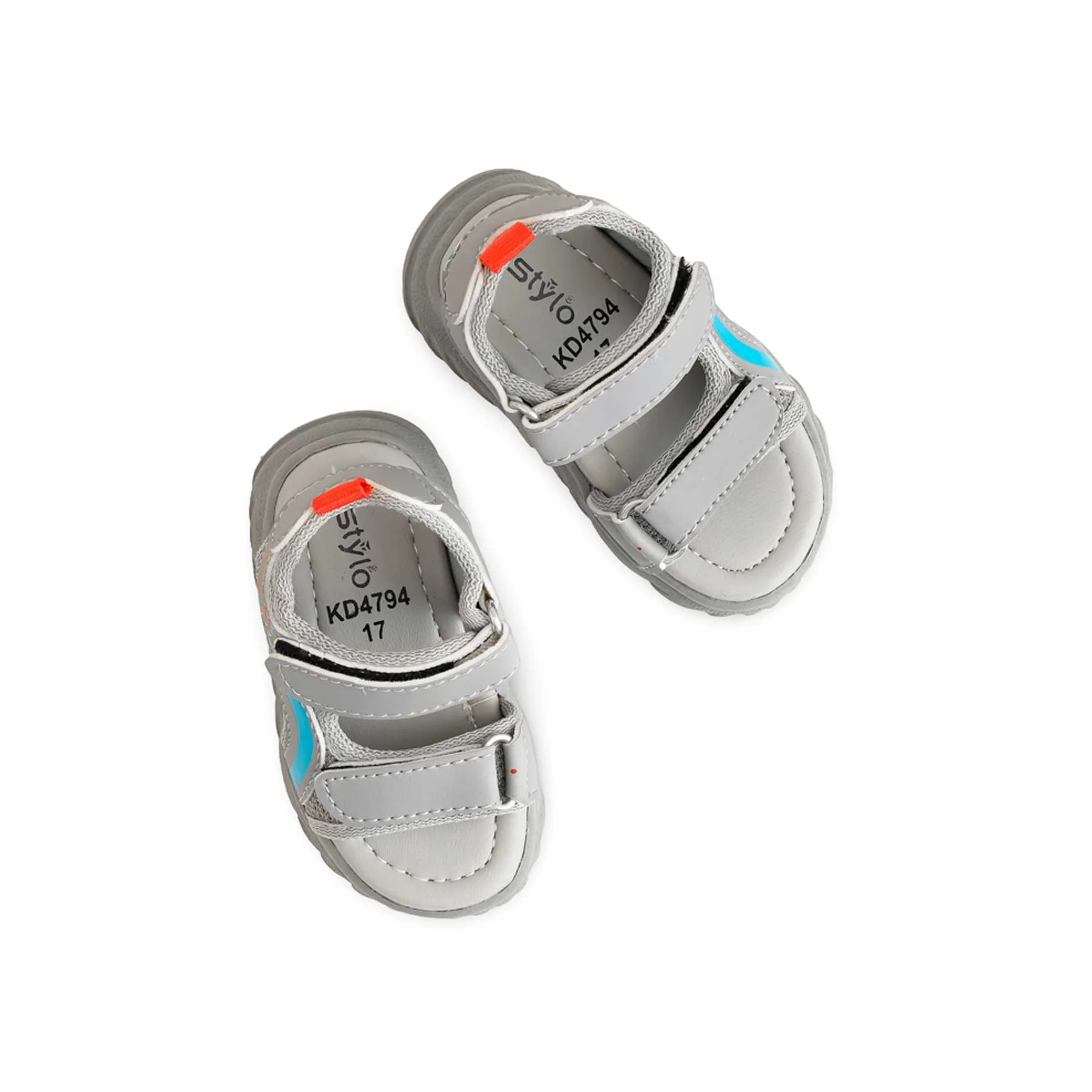 Babies Grey Casual Sandal KD4794 - Image 5