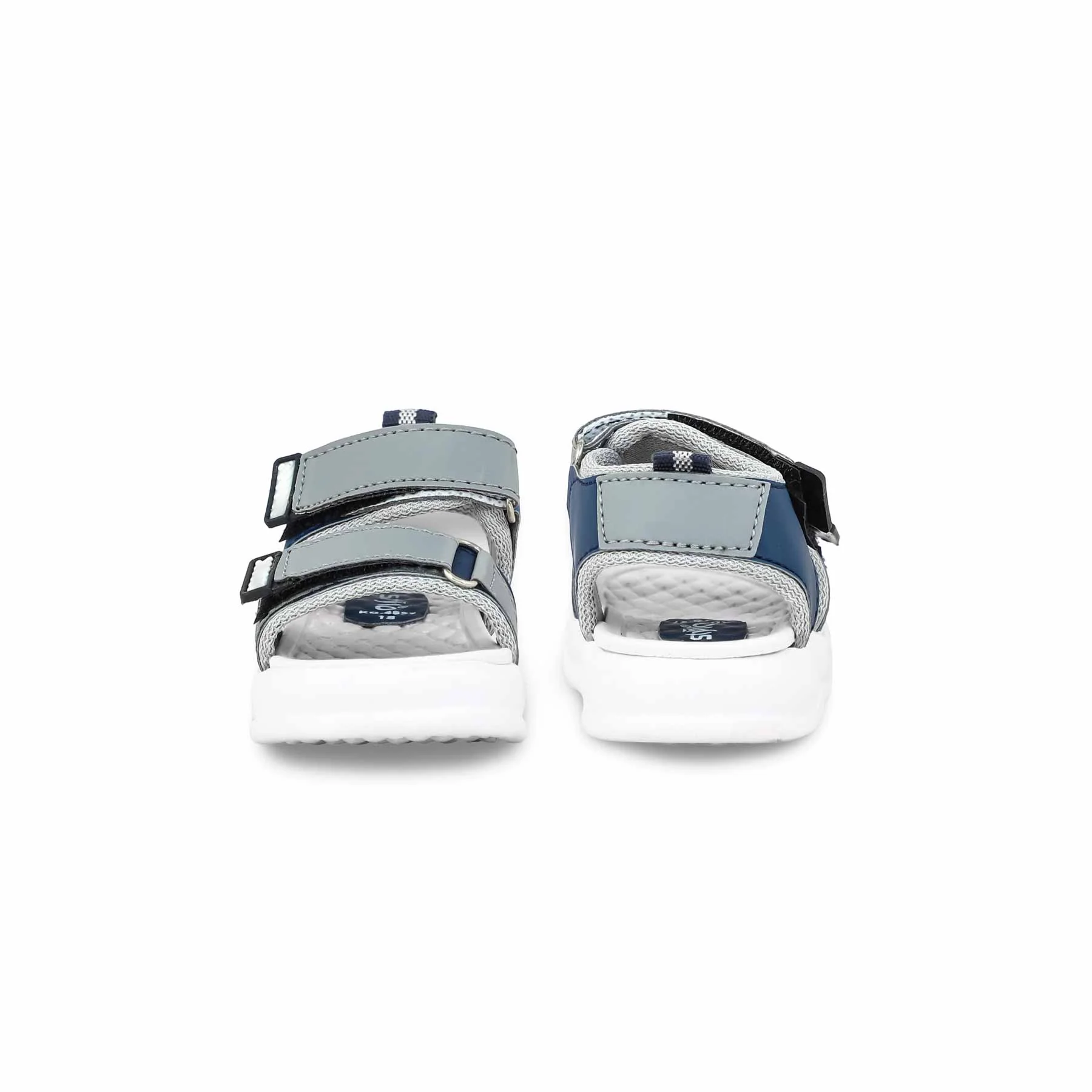 Babies Grey Casual Sandal KD4827 - Image 4