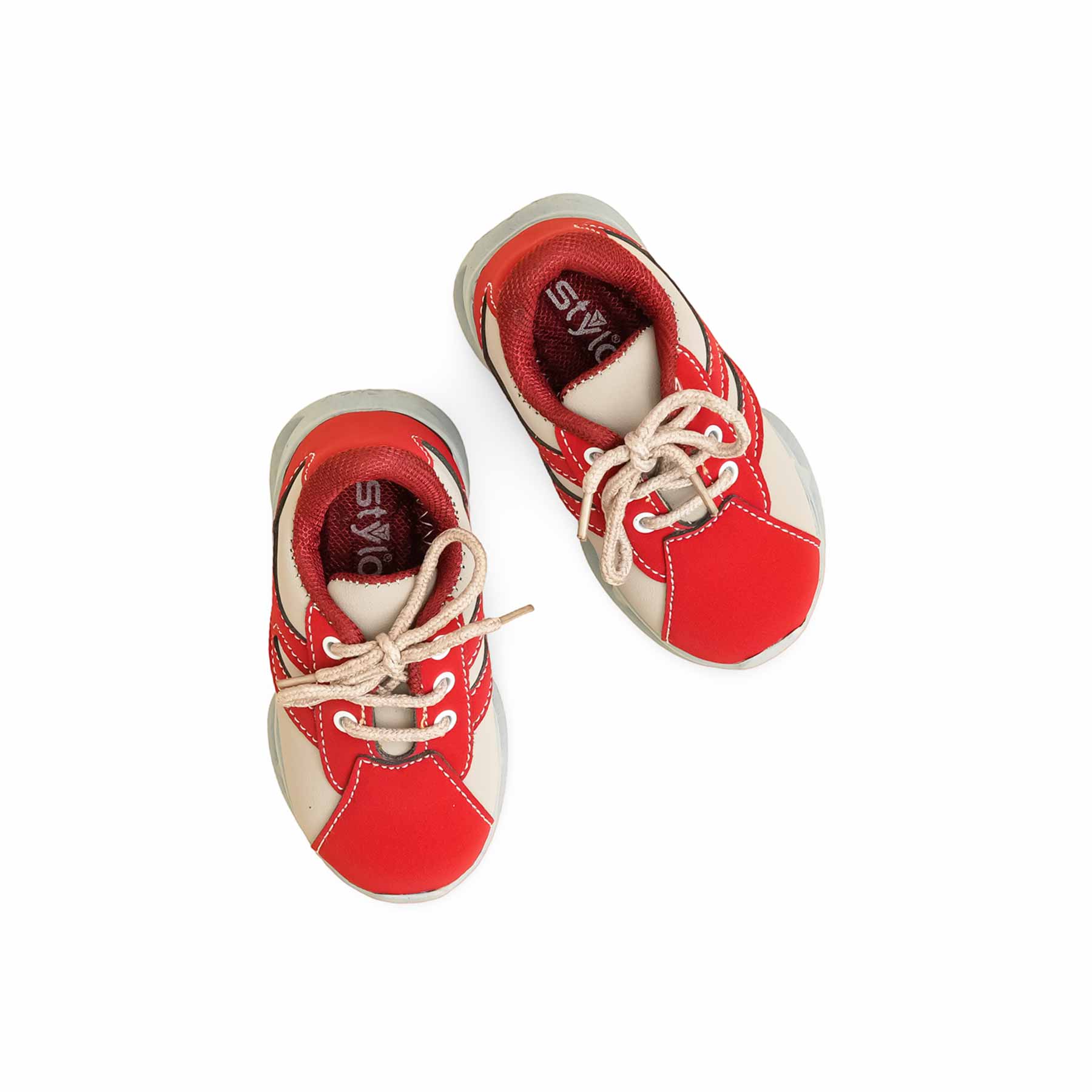 Babies Red Casual Booties KD1958 - Image 5