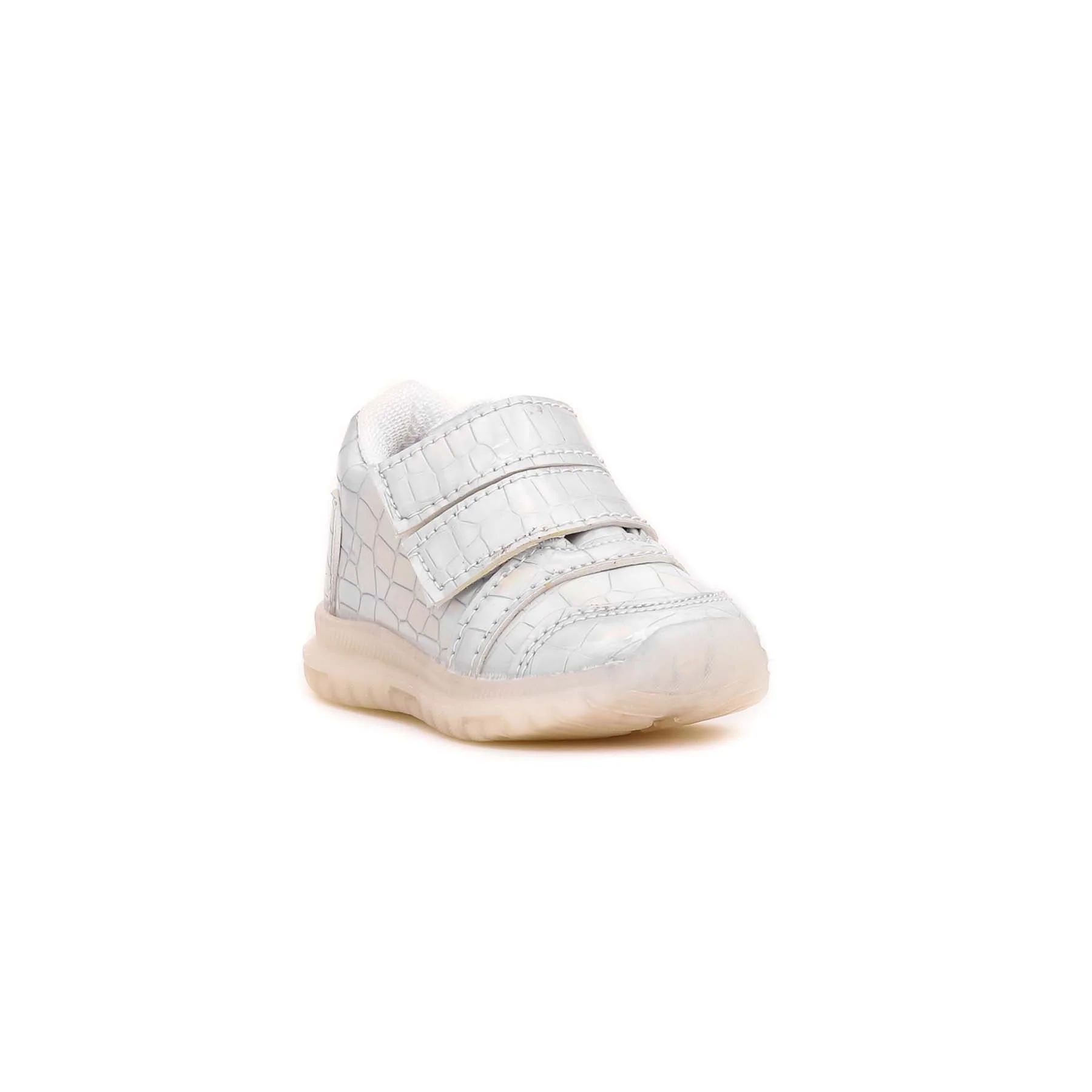 Babies Silver Casual Booties KD1438 - Image 2