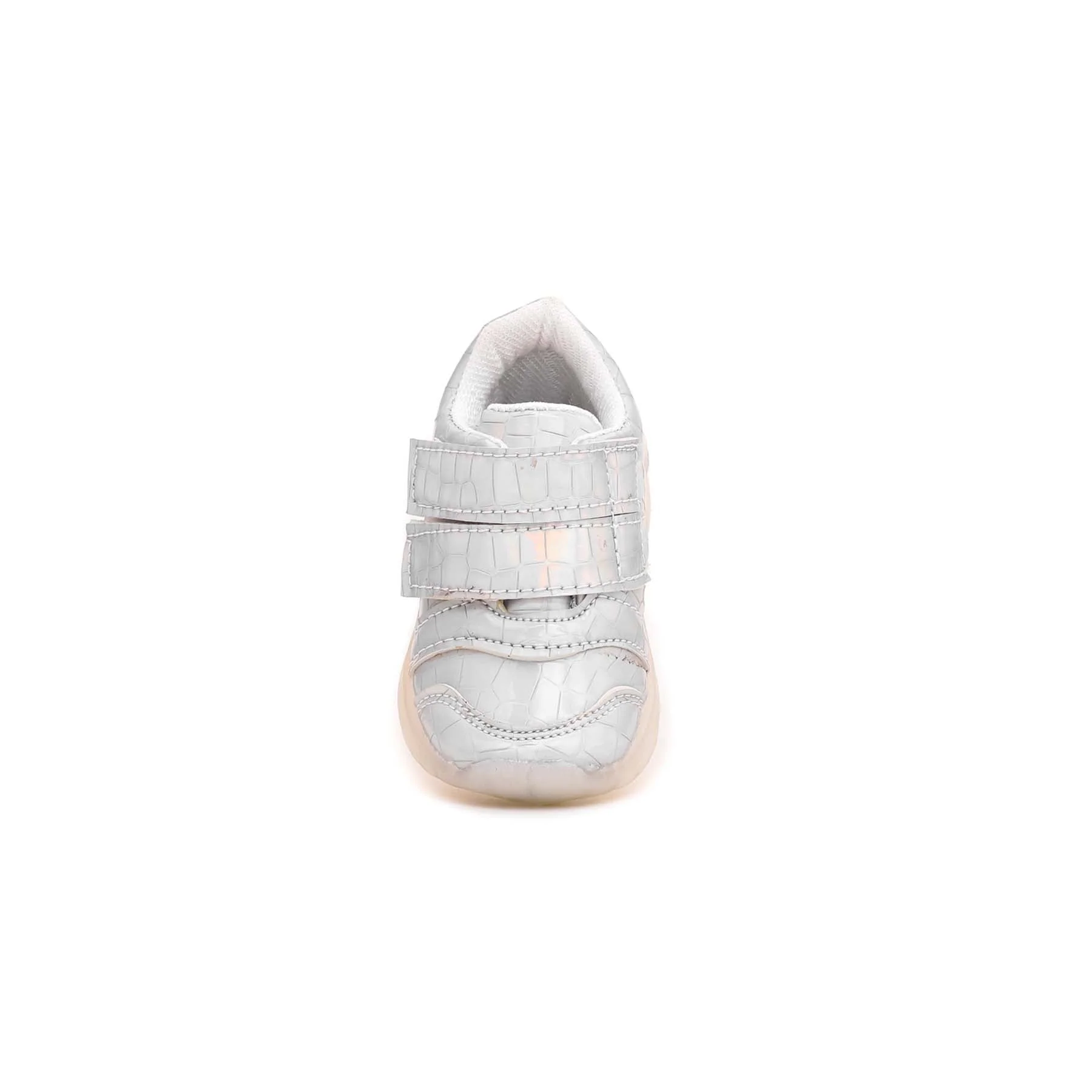 Babies Silver Casual Booties KD1438 - Image 3