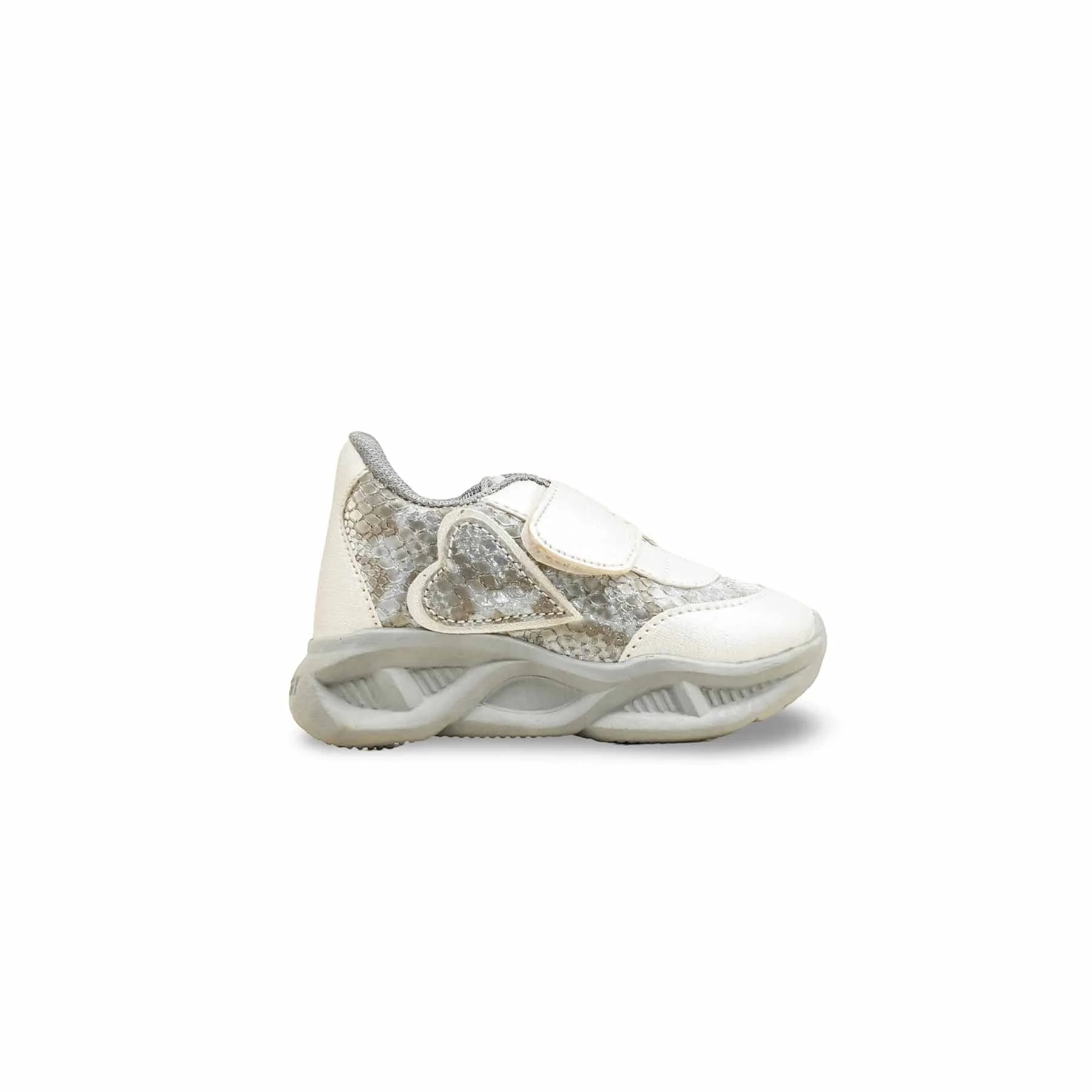 Babies Silver Casual Booties KD1955 - Image 2