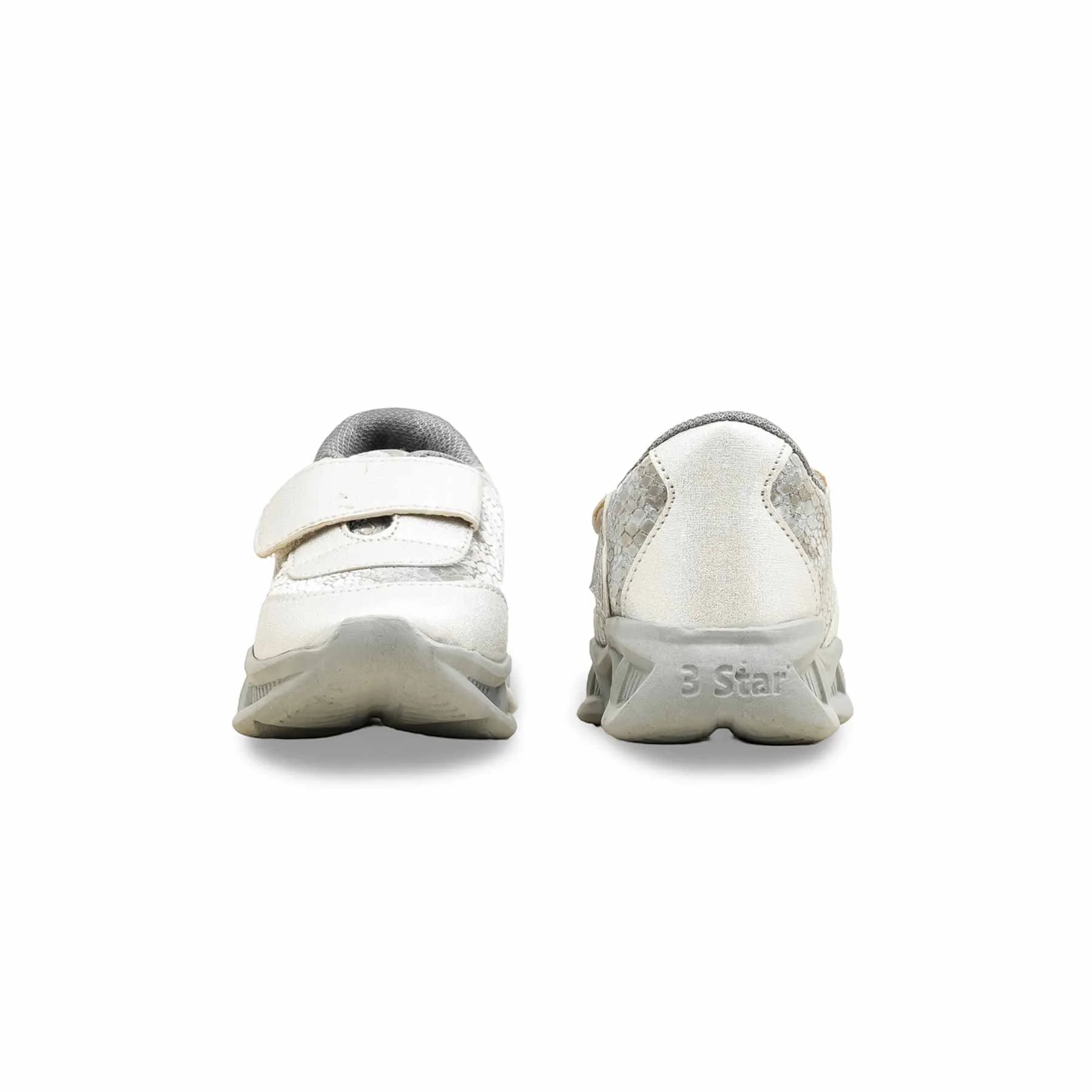 Babies Silver Casual Booties KD1955 - Image 4