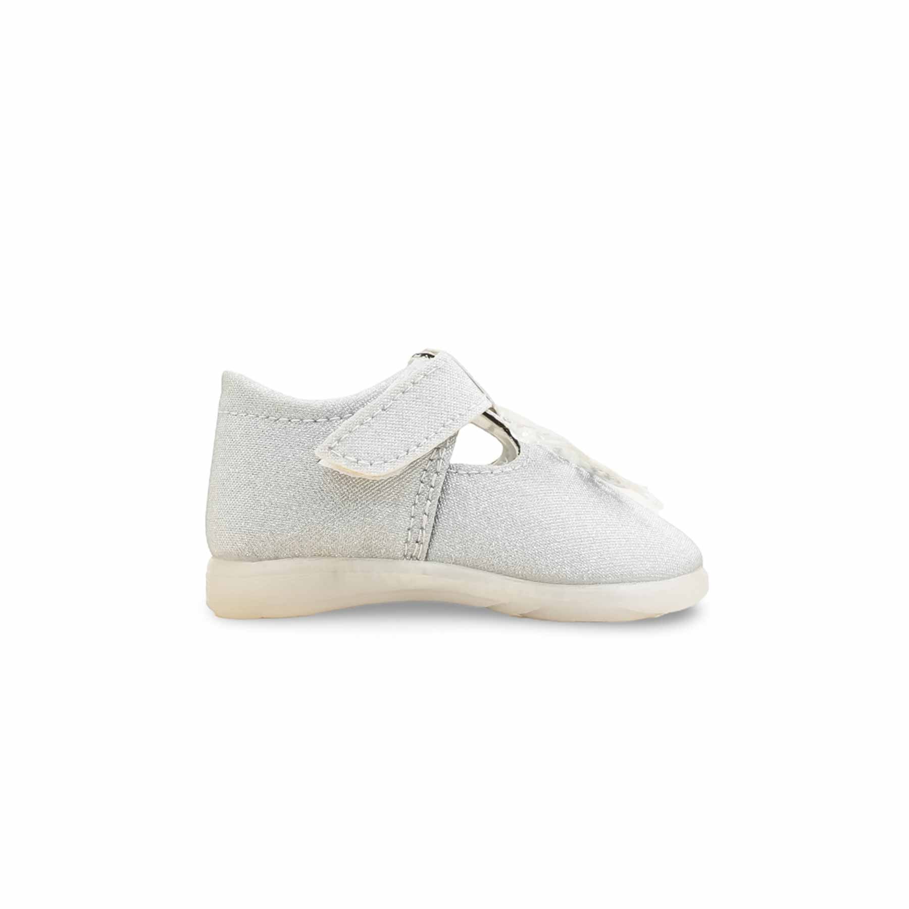 Babies Silver Casual Booties KD2588 - Image 2