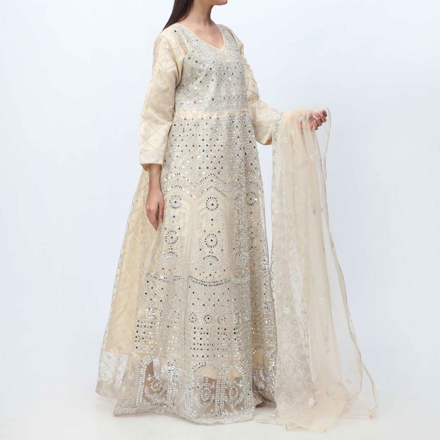 3PC- Embellished Net Suit PF3045 - Image 2