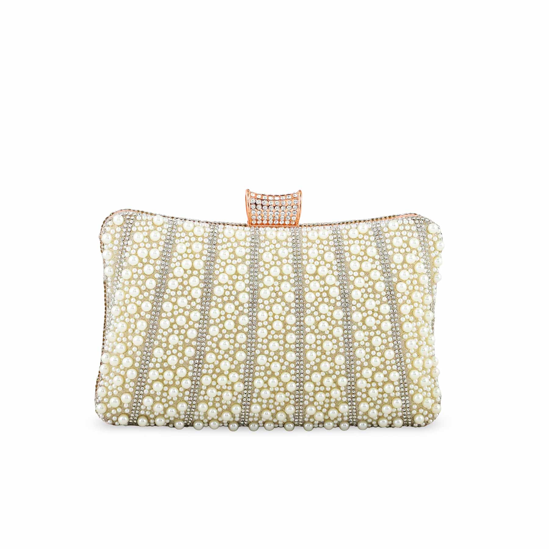 Beige Bridal Clutch P24356 - Image 2