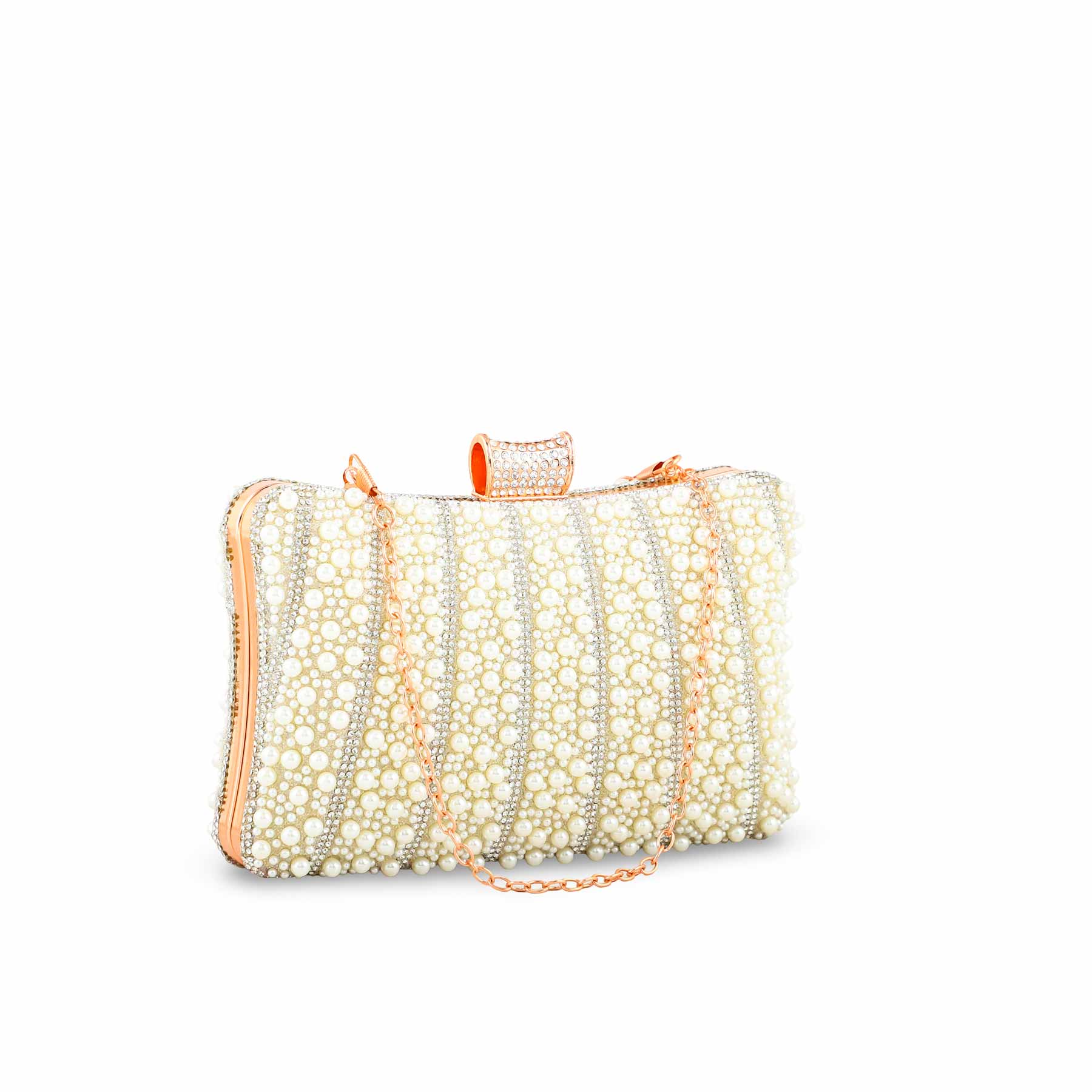 Beige Bridal Clutch P24356 - Image 3