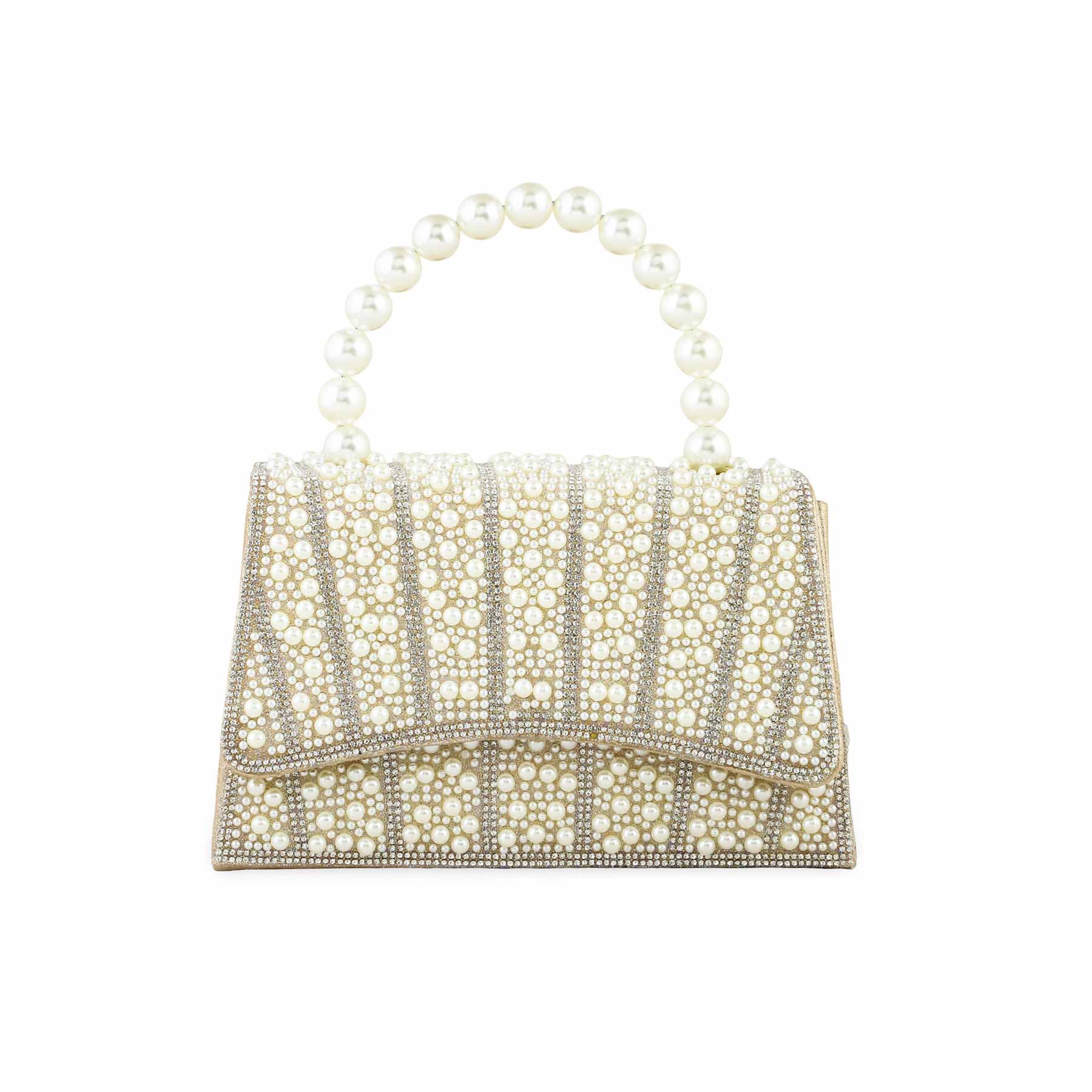 Beige Bridal Clutch P24367 - Image 2
