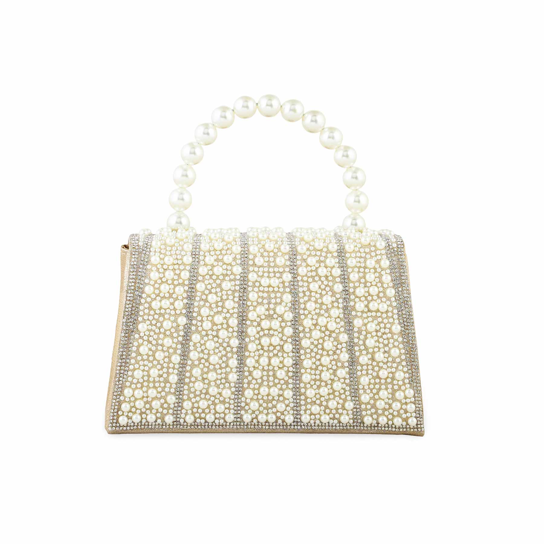 Beige Bridal Clutch P24367 - Image 4