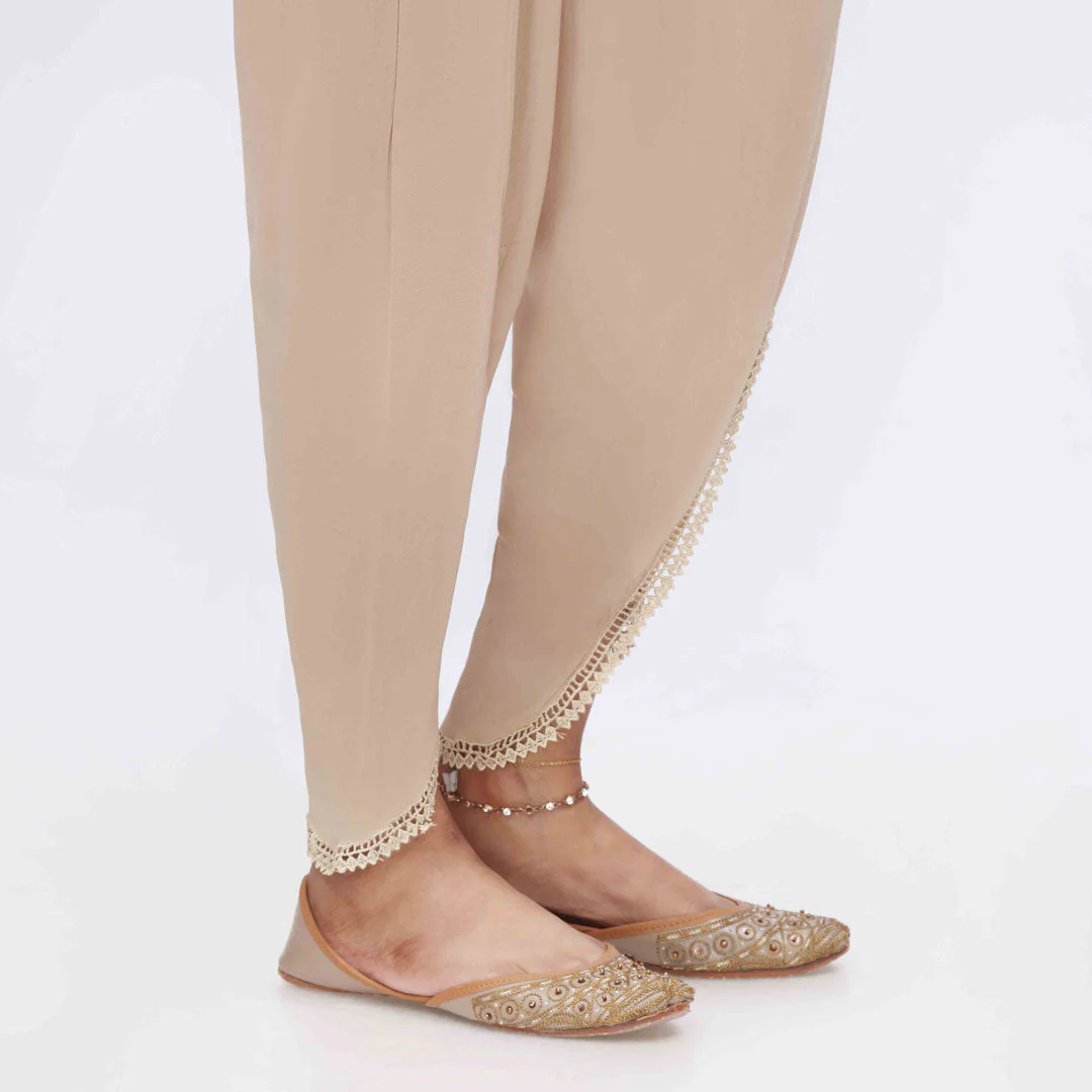 Beige Cambric Tulip Shalwar PS3566 - Image 2