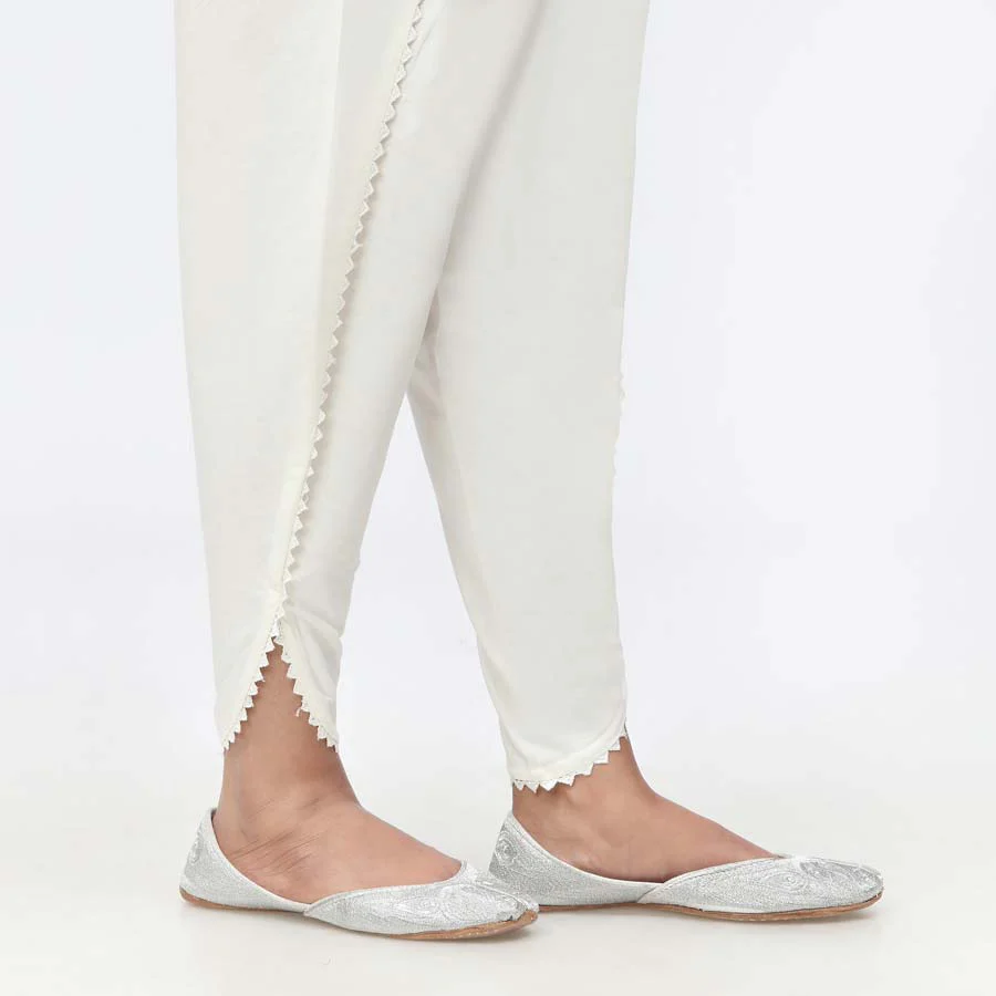 Beige Cambric Tulip Shalwar PW3656 - Image 3