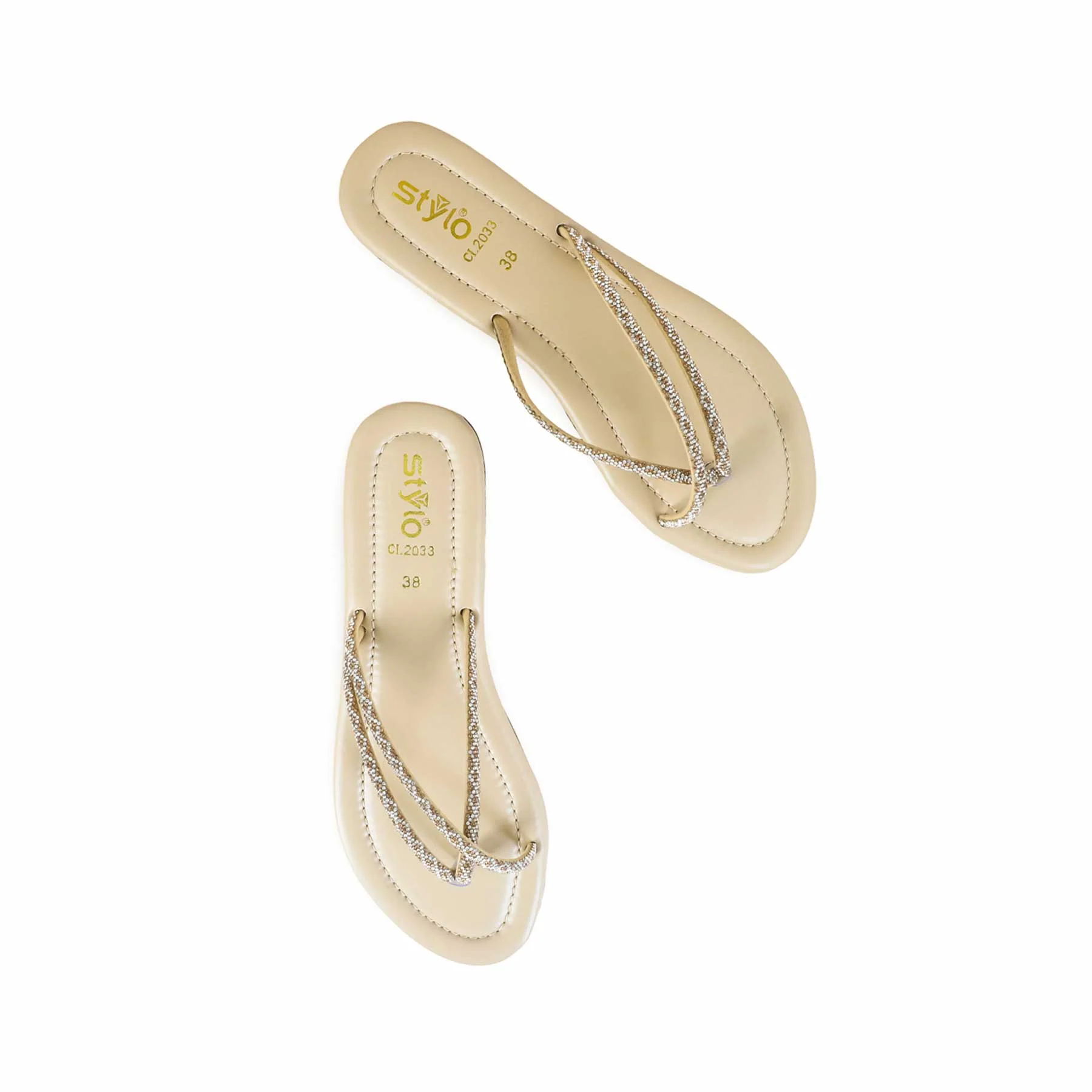Beige Casual Chappal CL2033 - Image 5