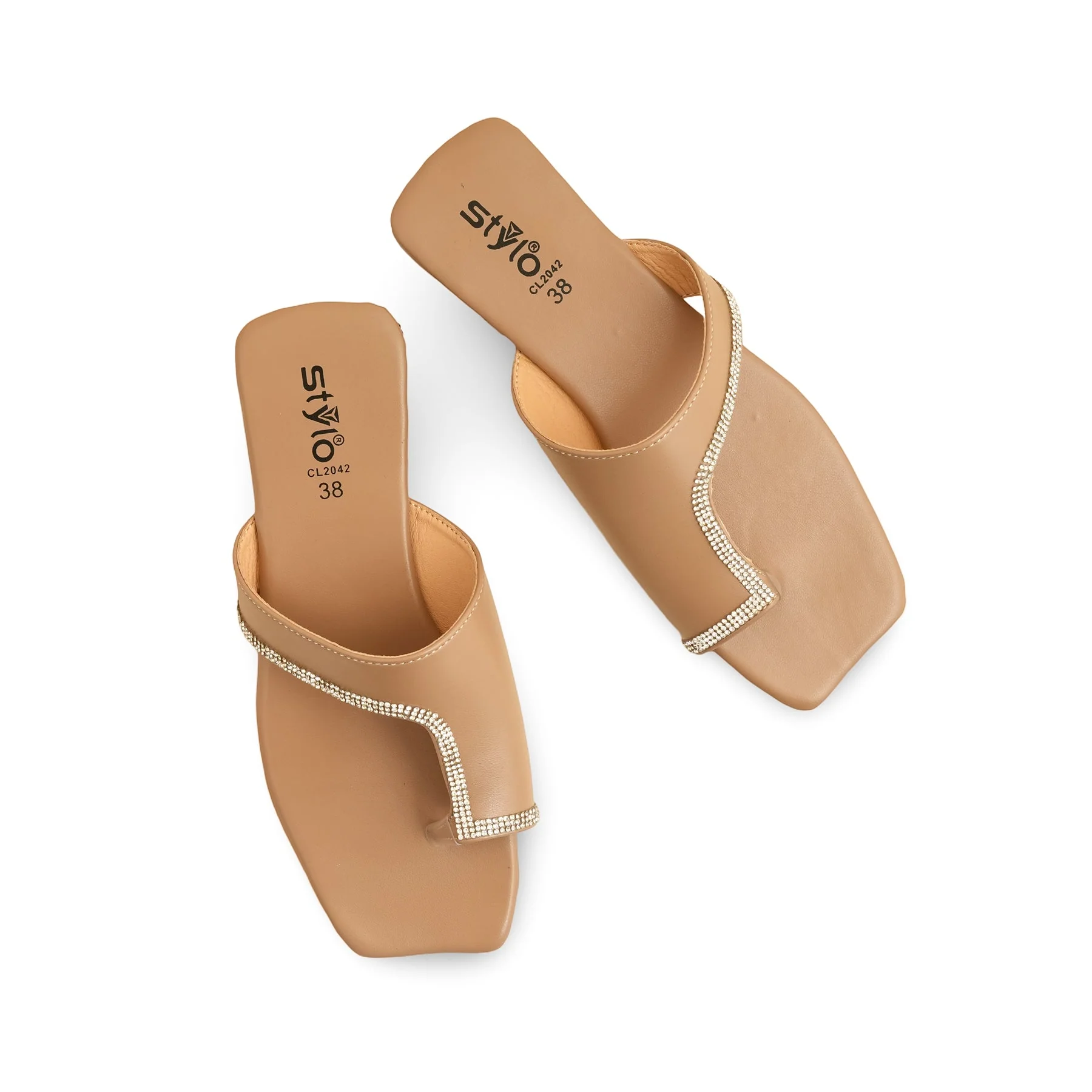 Beige Casual Chappal CL2042 - Image 5