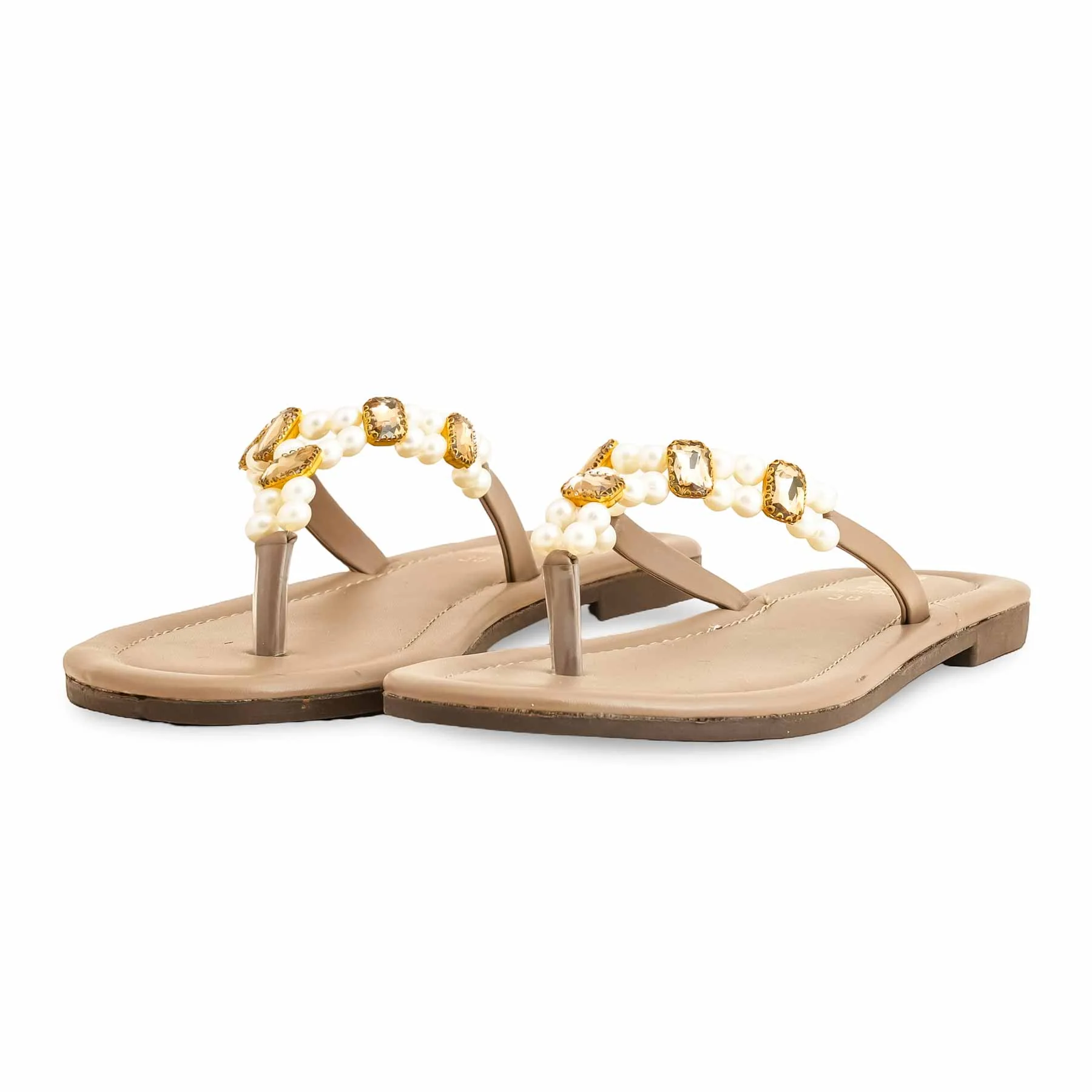 Beige Casual Chappal For Ladies CL2000 - Image 3