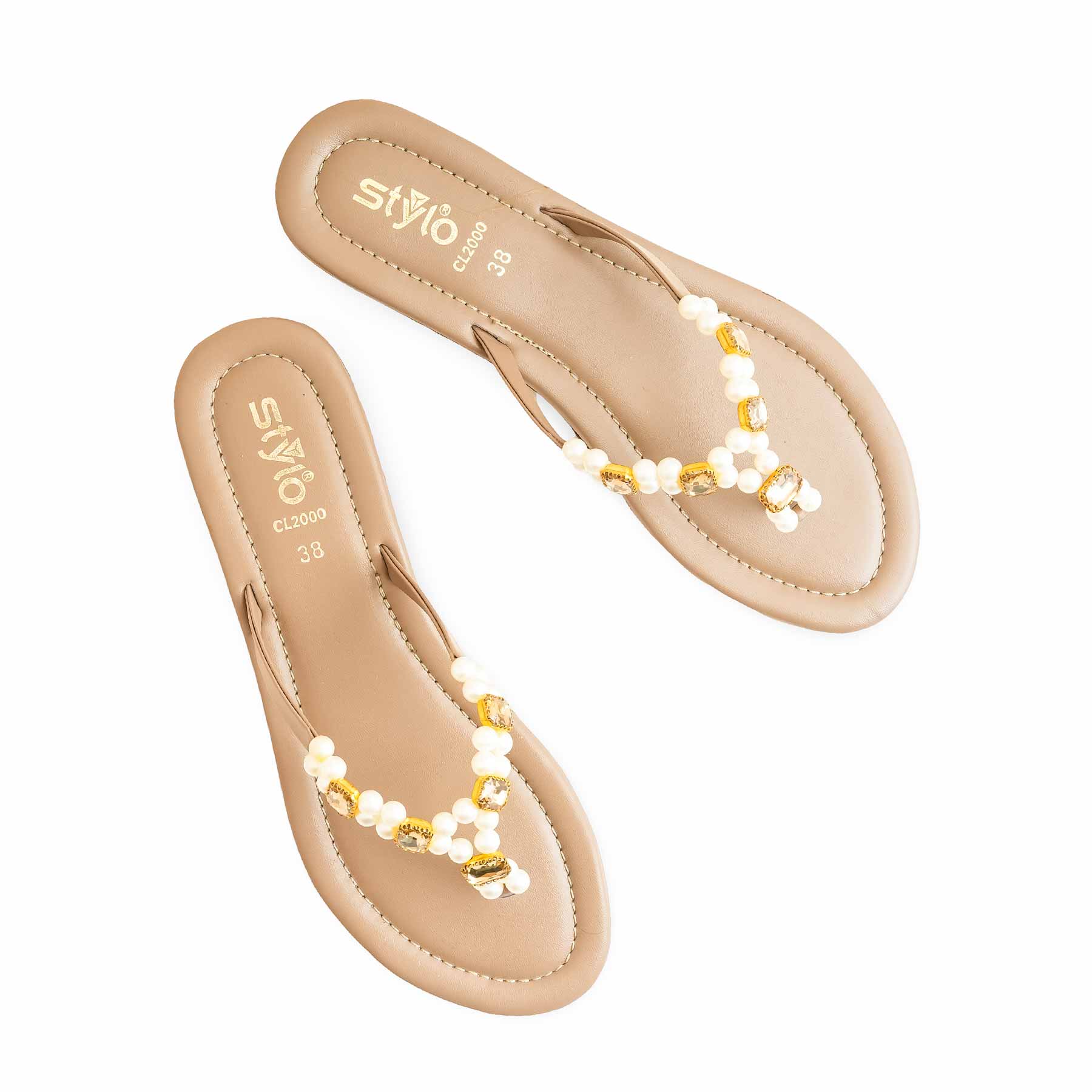 Beige Casual Chappal For Ladies CL2000 - Image 5