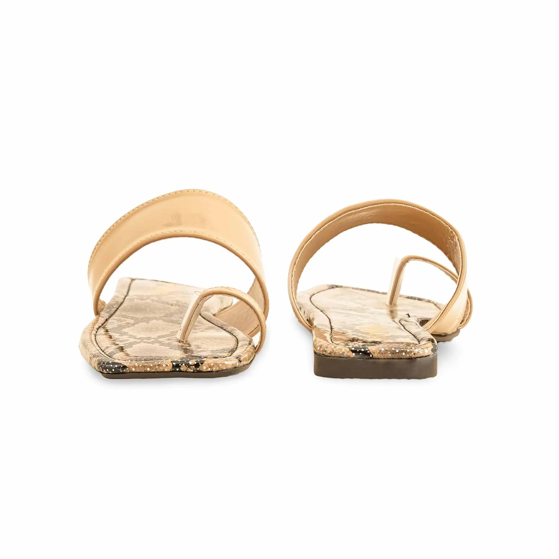 Beige Casual Chappal For Ladies CL2048 - Image 4