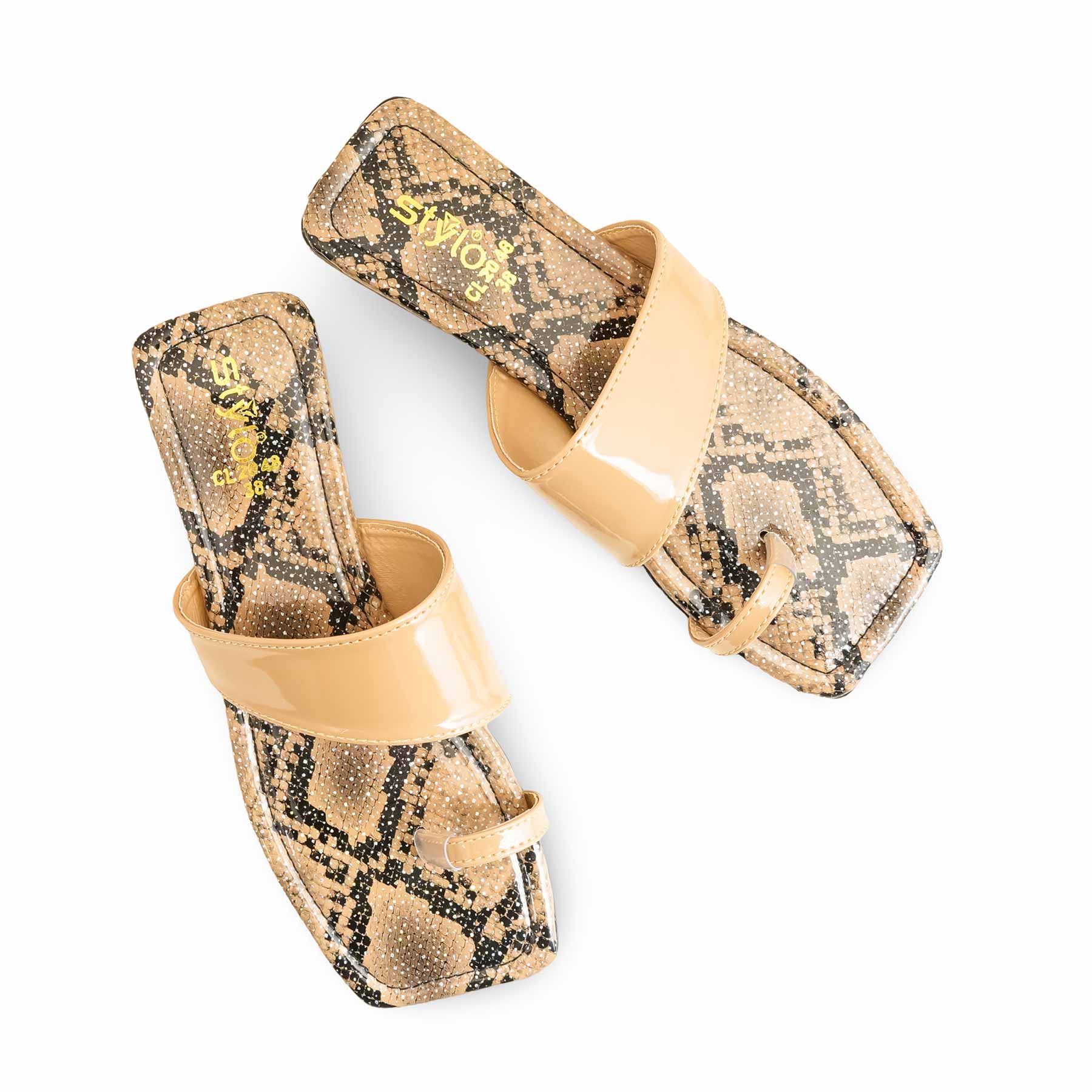 Beige Casual Chappal For Ladies CL2048 - Image 5