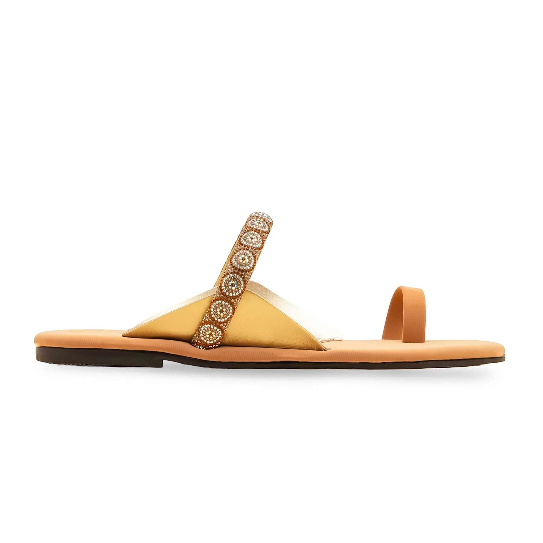 Beige Casual Chappal For Ladies CL2142 - Image 2