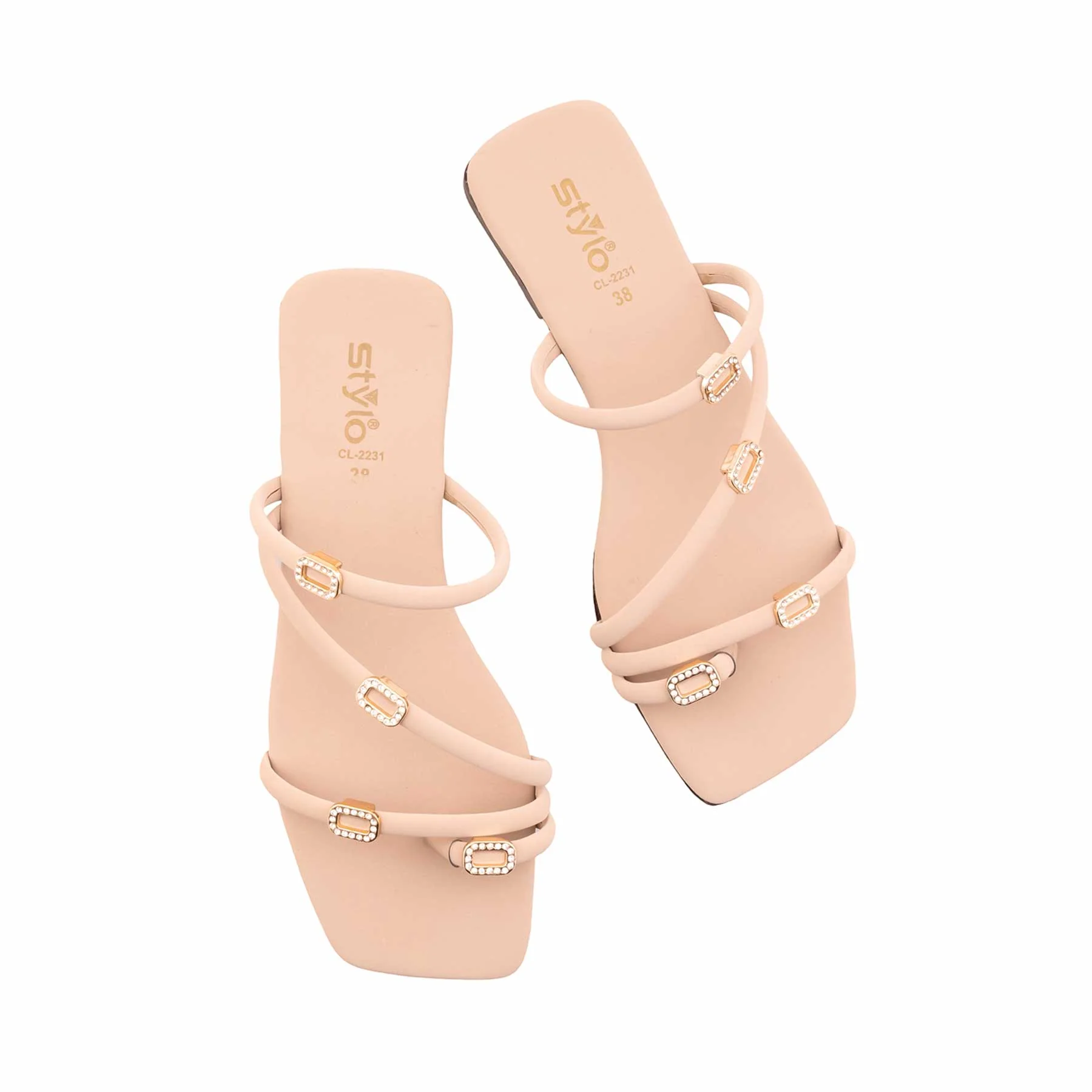Beige Casual Chappal For Ladies CL2231 - Image 5