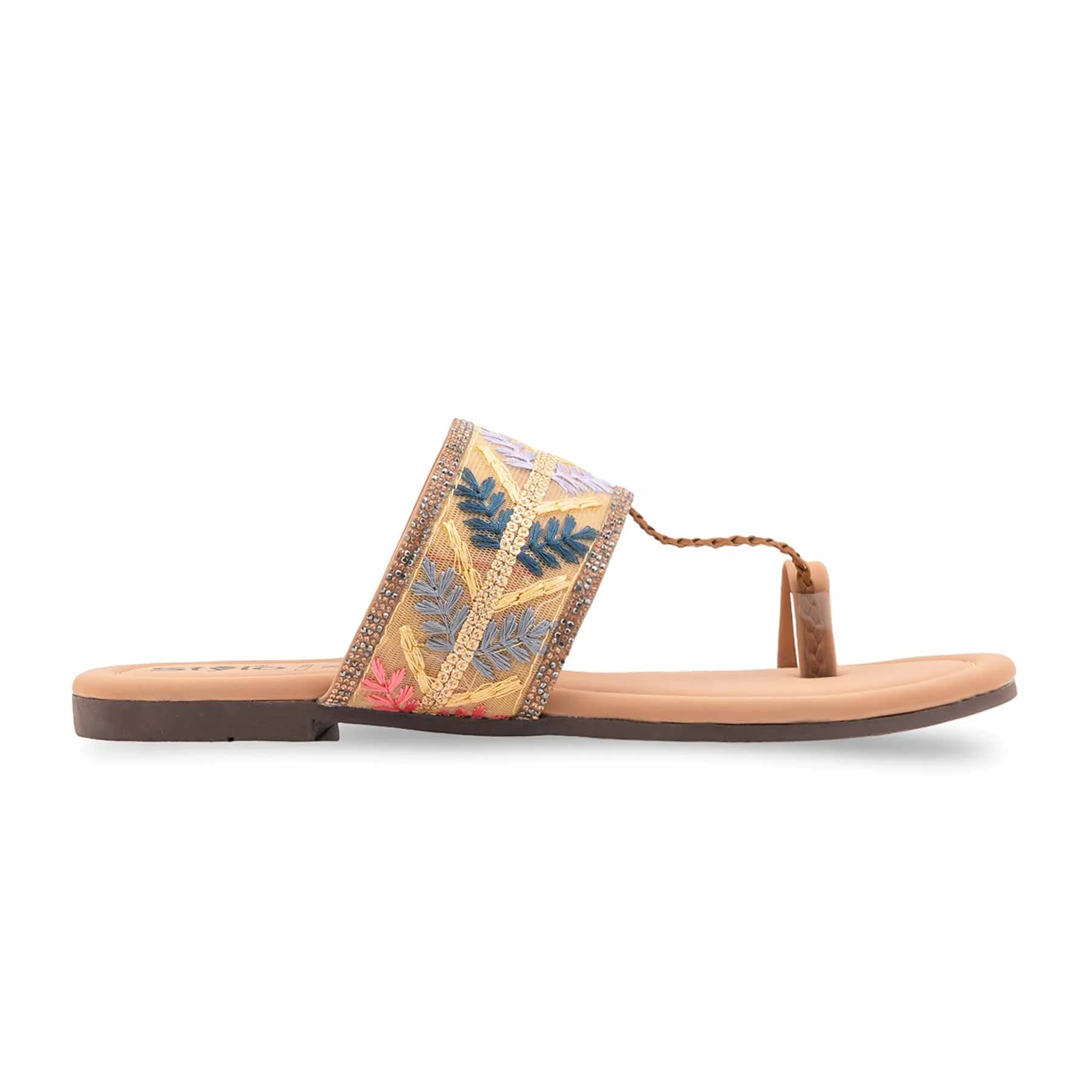 Beige Casual Chappal For Ladies CL2262 - Image 2