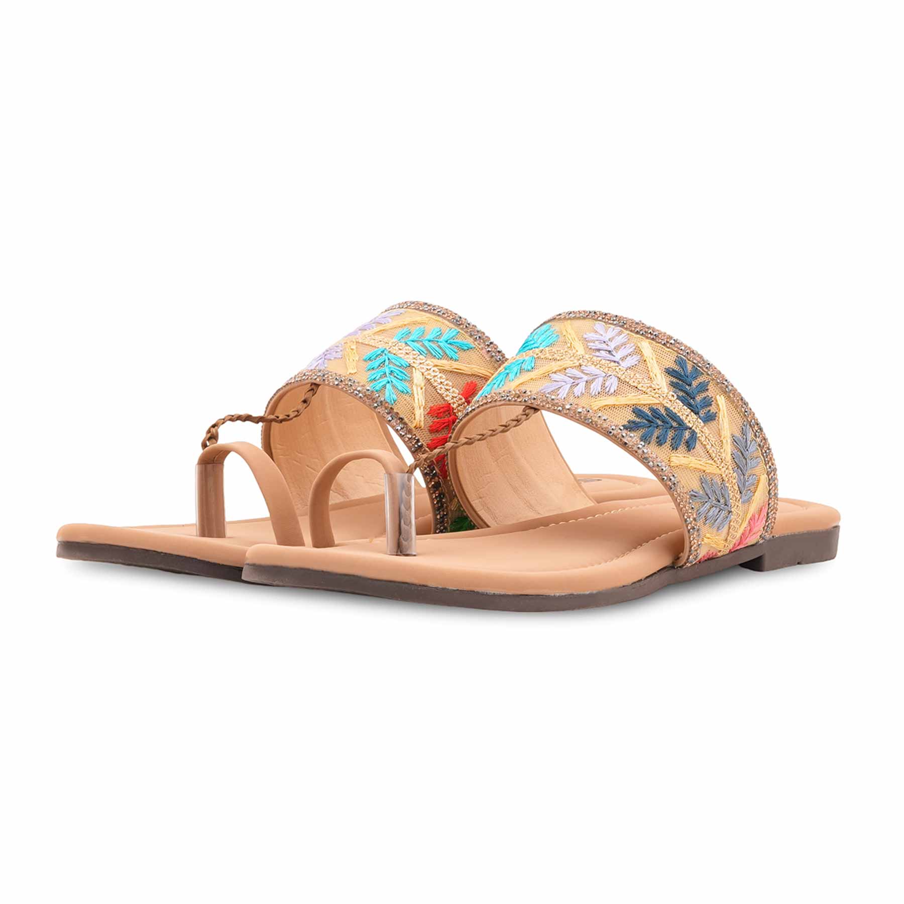 Beige Casual Chappal For Ladies CL2262 - Image 3