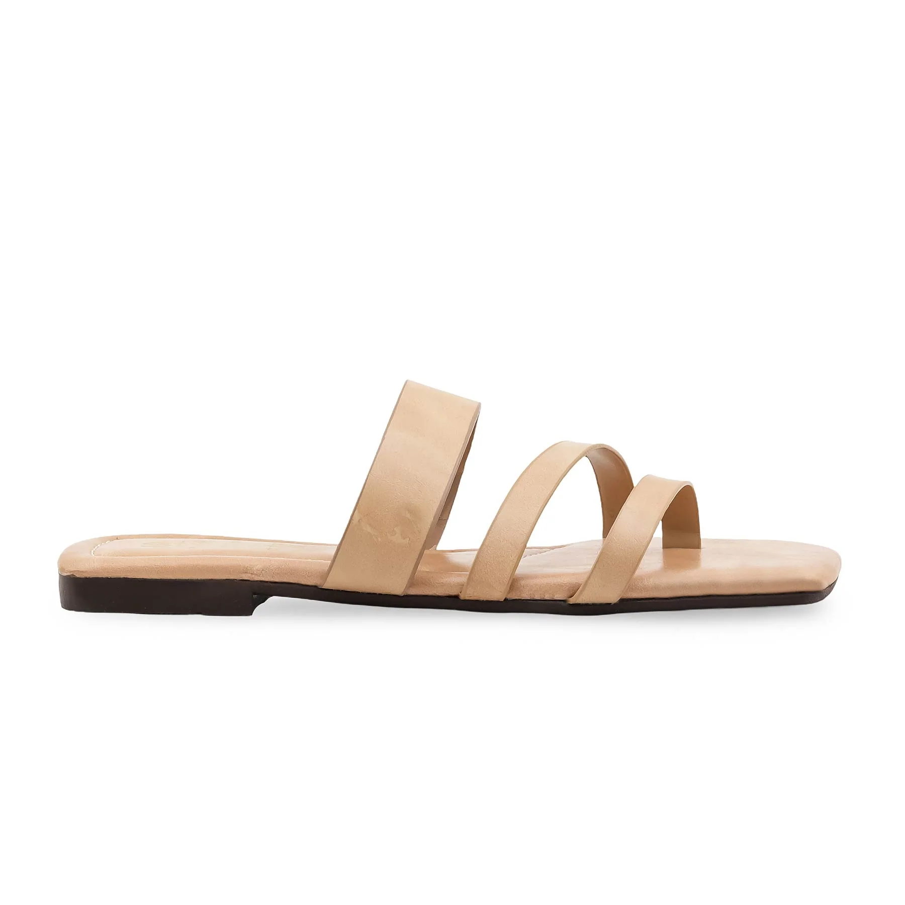 Beige Casual Chappal For Ladies CL2276 - Image 2