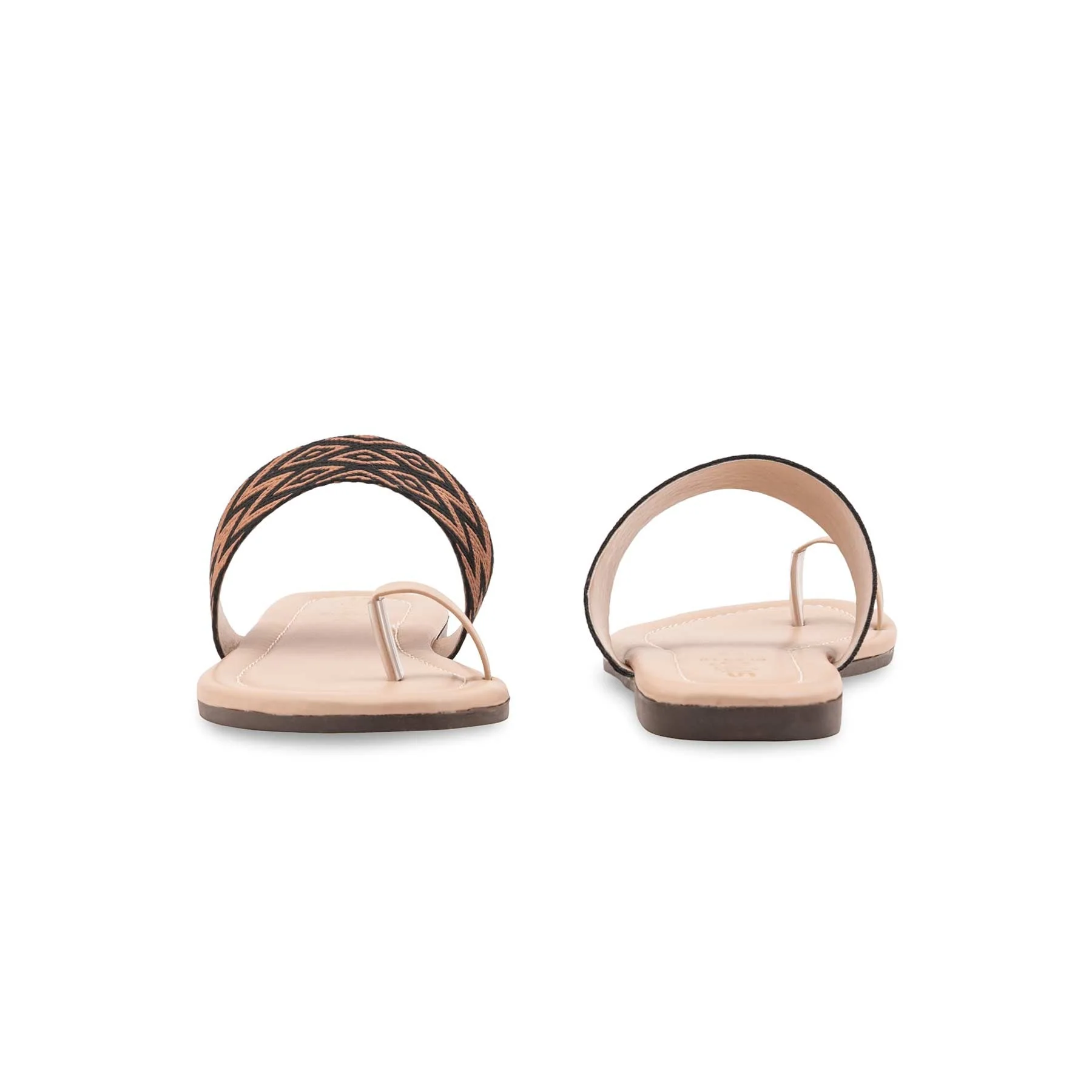 Beige Casual Chappal For Ladies CL2312 - Image 4