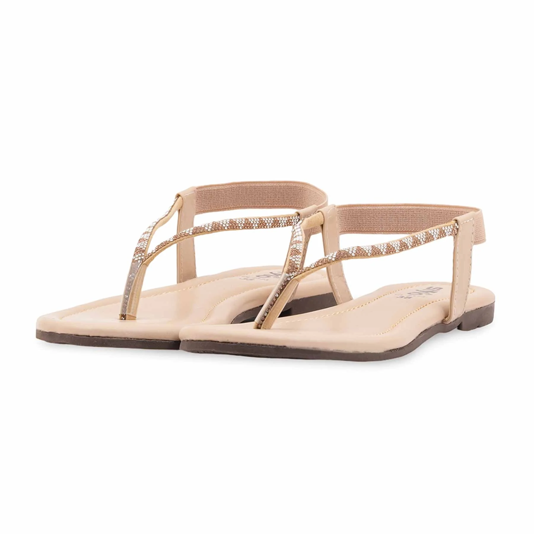 Beige Casual Chappal For Women CL2173 - Image 3