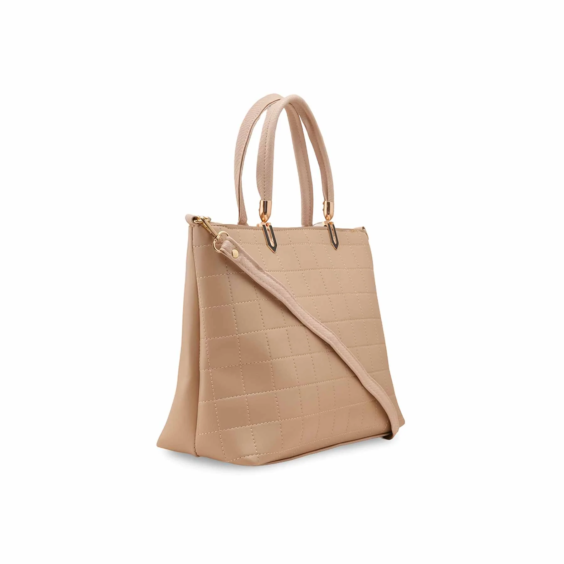 Beige Casual Hand Bag For Ladies P56247 - Image 3