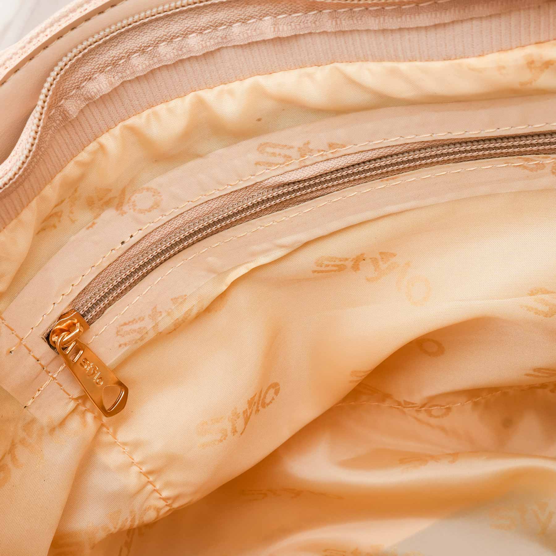 Beige Casual Hand Bag For Ladies P56247 - Image 6