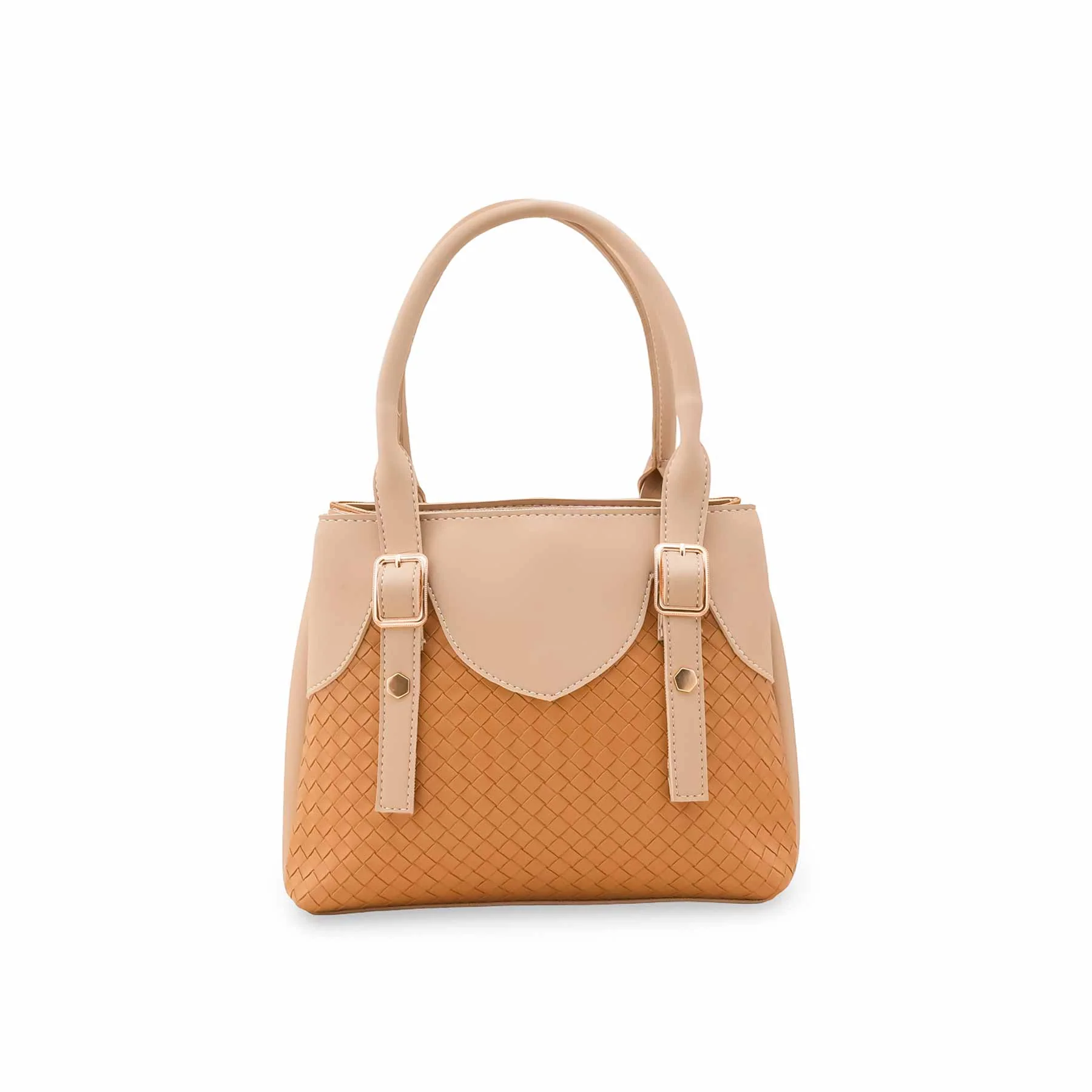 Beige Casual Hand Bag For Ladies P56323 - Image 2