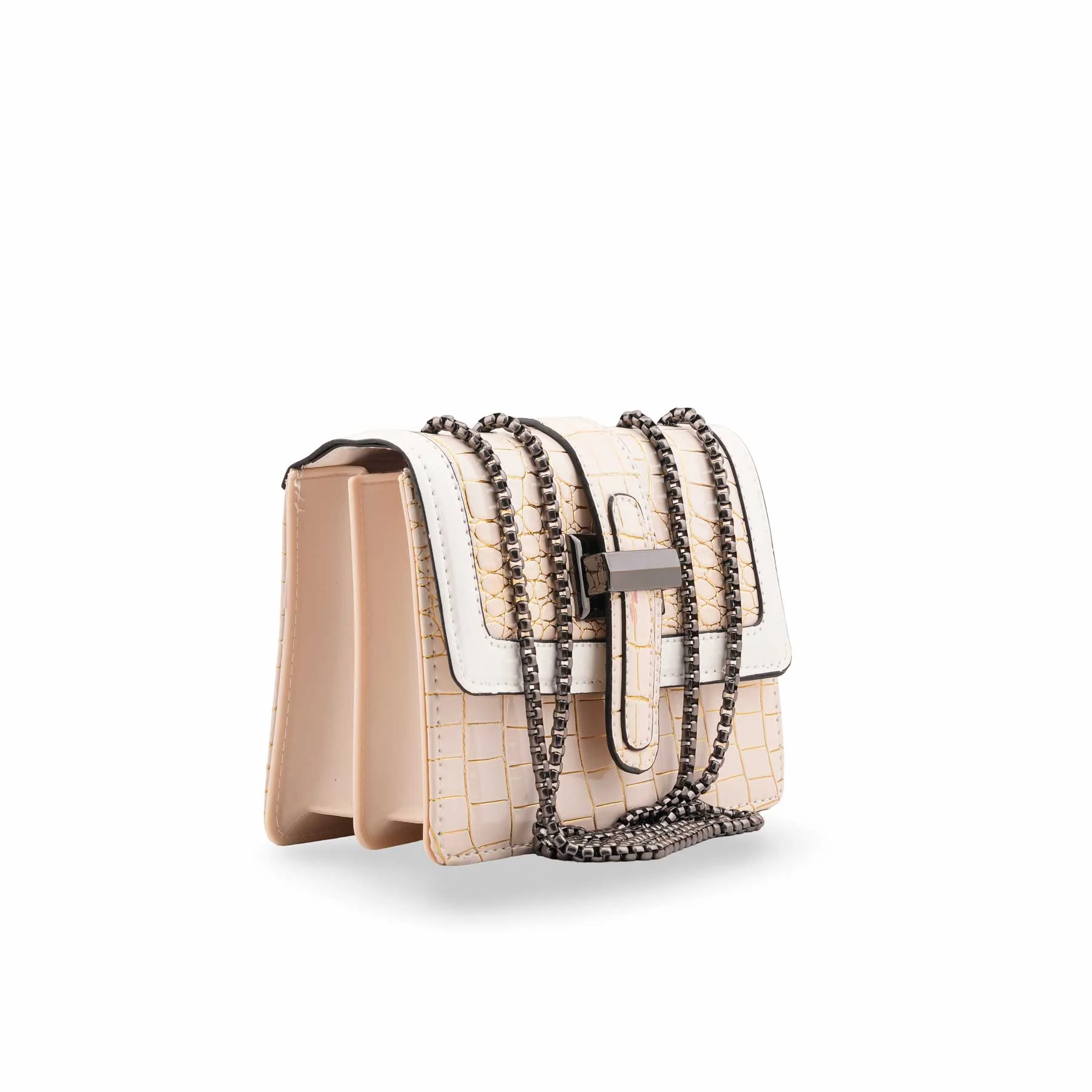 Beige Casual Pouch For Ladies P97666 - Image 3